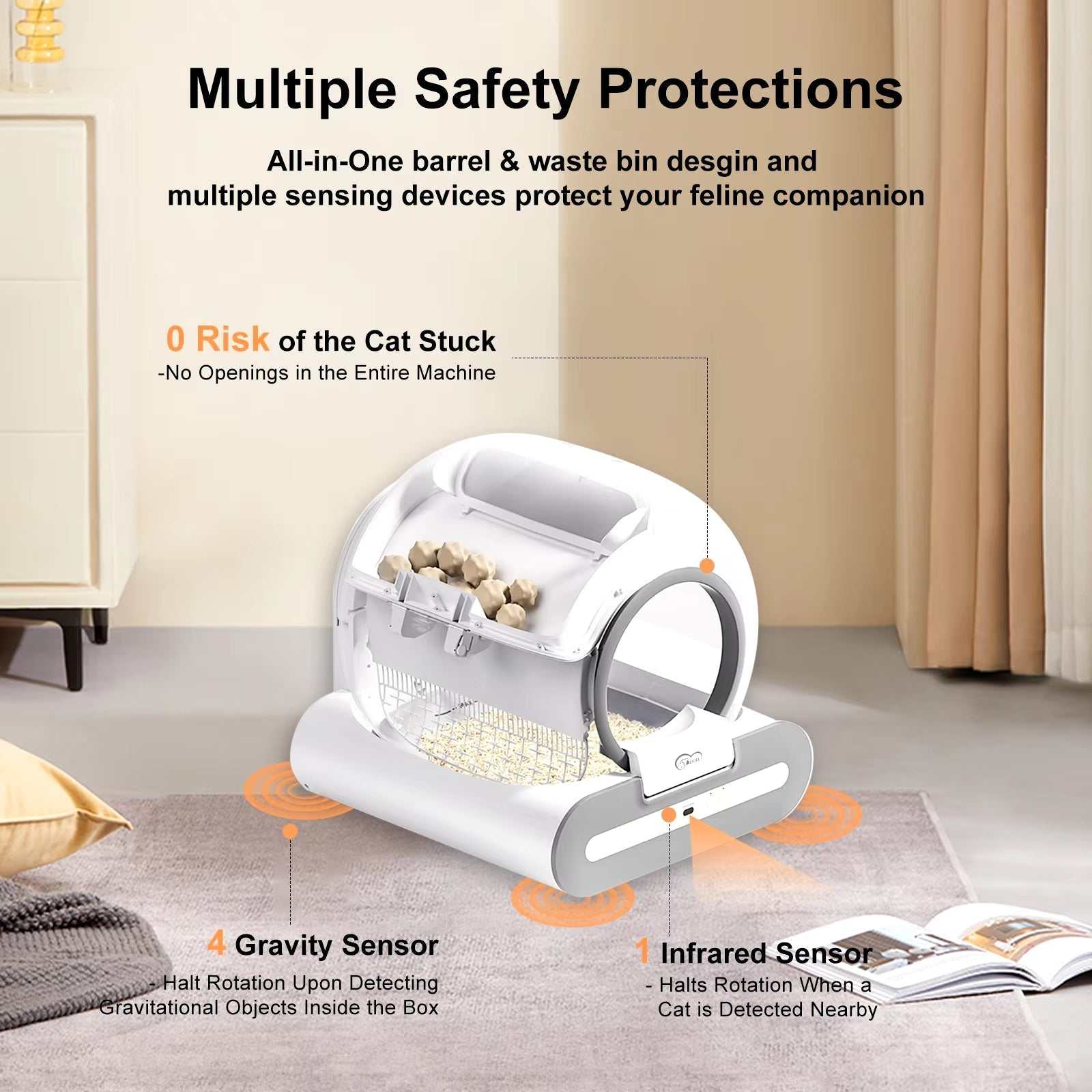 DOEL Self-Cleaning Cat Litter Box
