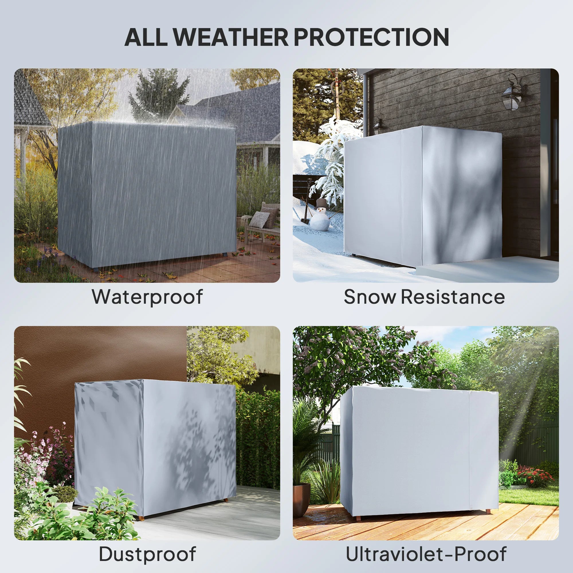 81" X 49" X 65" All Weather Garden Swing Chair Cover Waterproof Protector