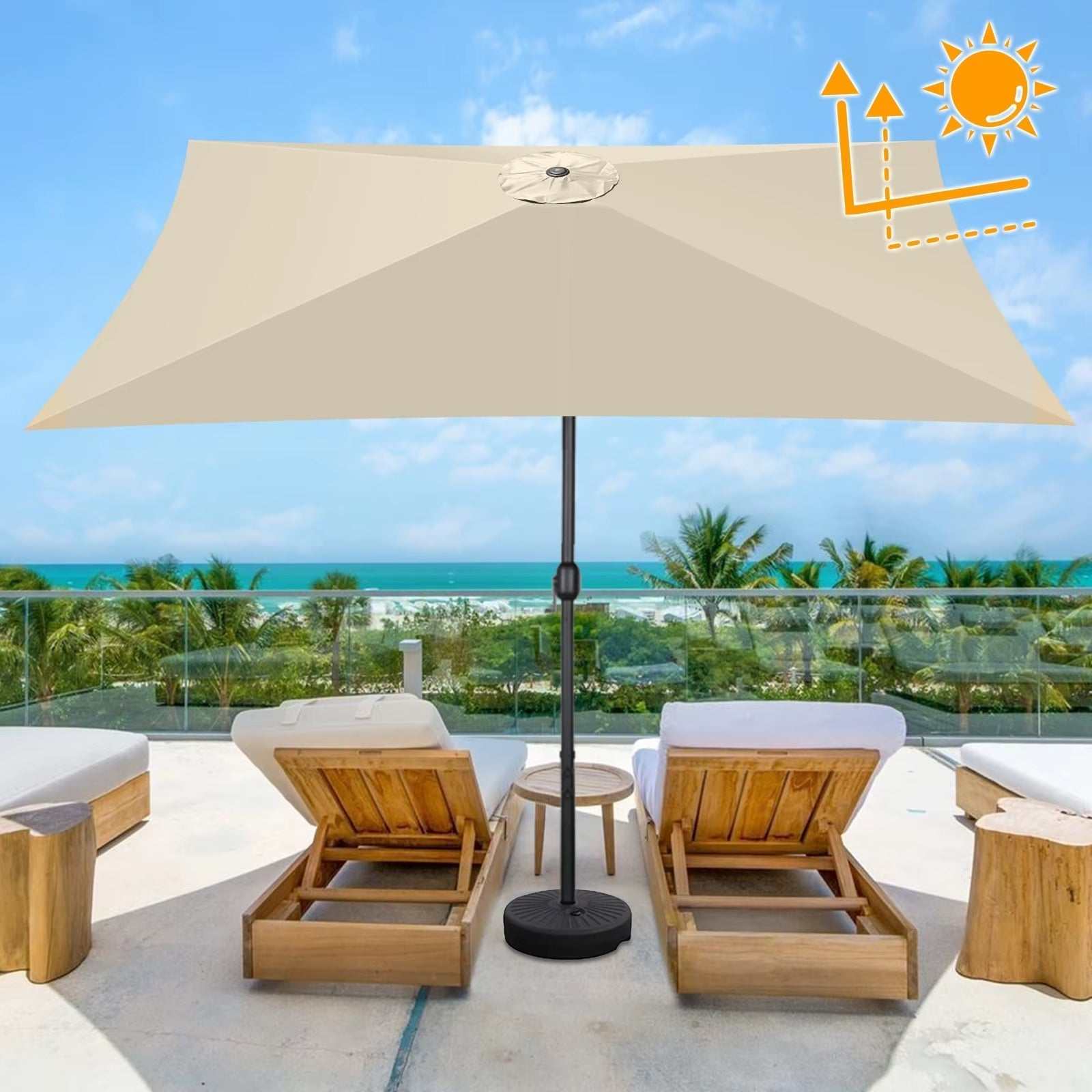 Garden Parasol Replacement Canopy