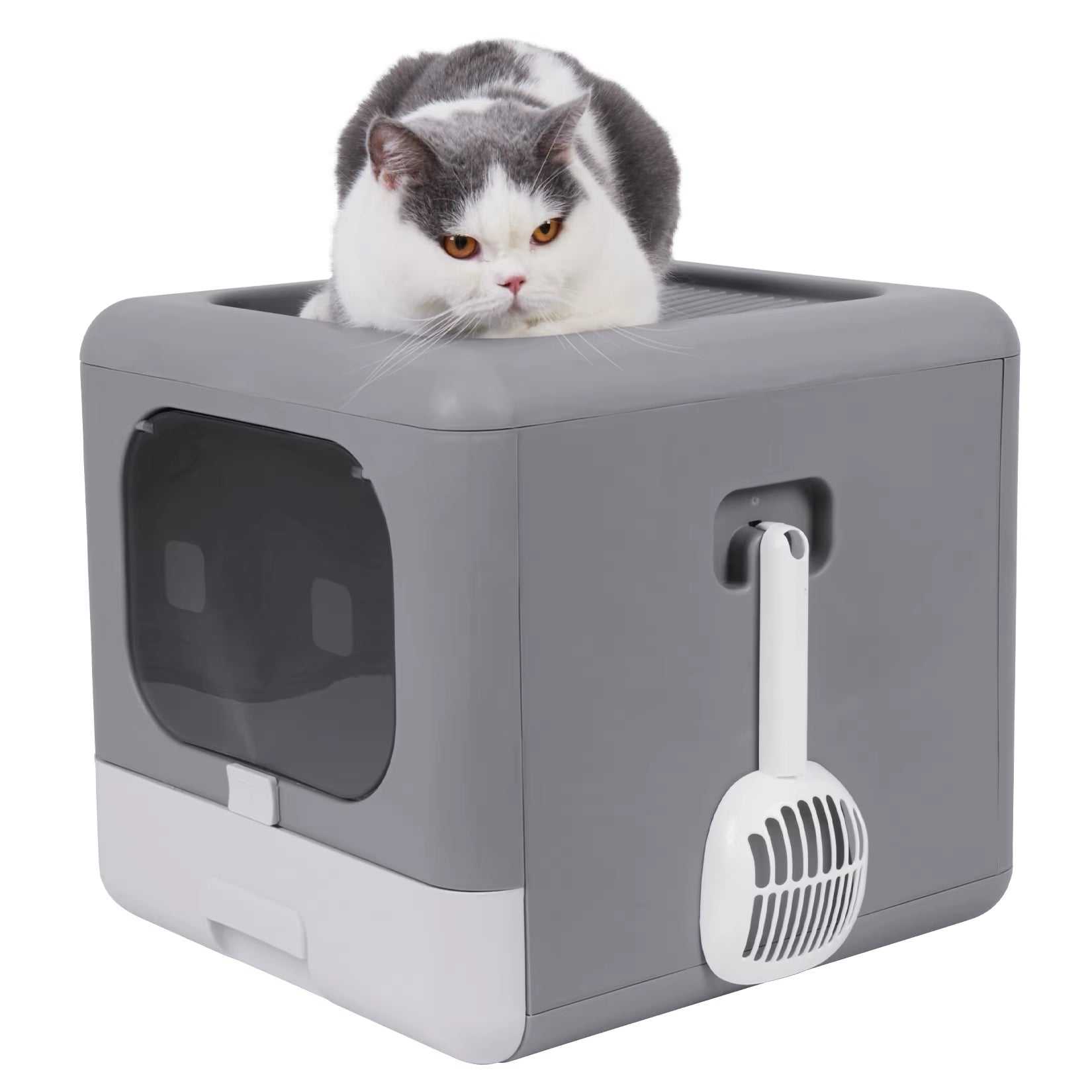Foldable Enclosed Cat Litter Box