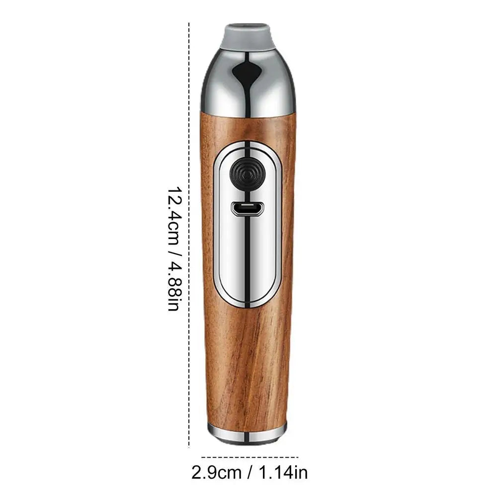 Mini Handheld Ashtrays anti Soot-Flying Cigar Cover Walnut Wood Cigar Holder Ash Organizer for Car Driving Ashtray Cigar Holder