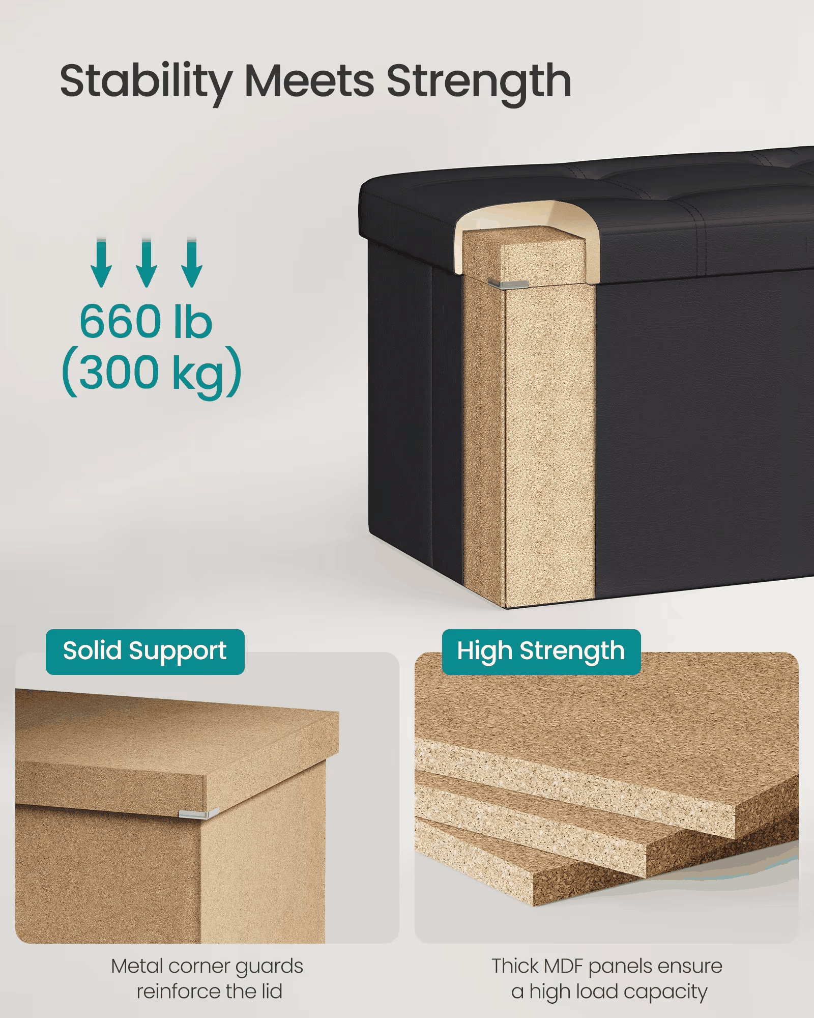 43-Inch Folding Storage