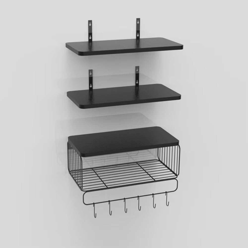 Wall Mounted Wood Floating Shelves