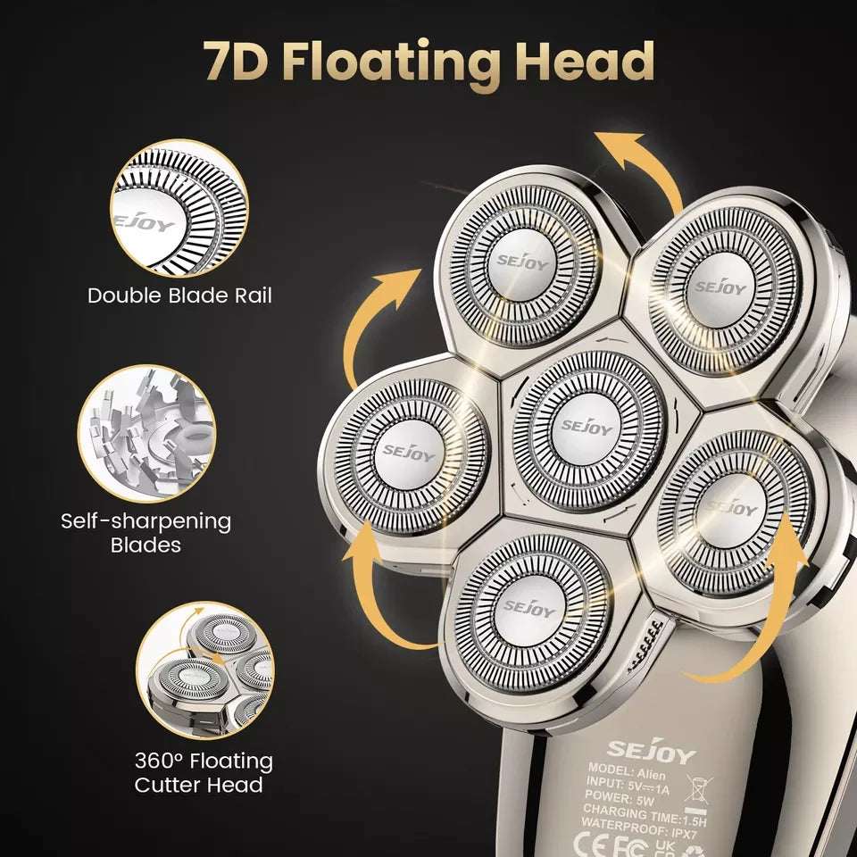 5-in-1 Electric Head Shaver
