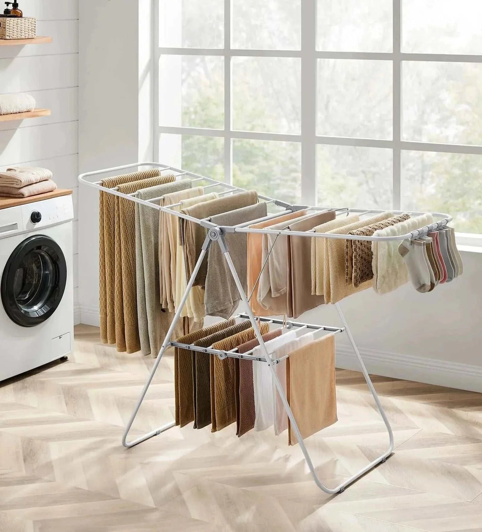 Foldable Clothes Drying Rack