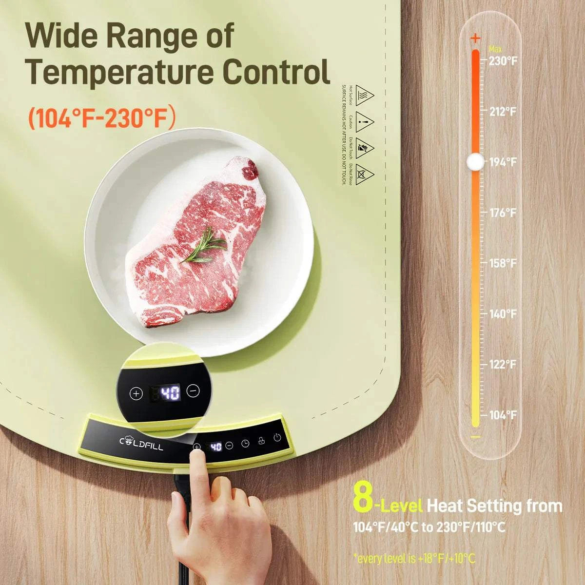 Portable Electric Warming Tray
