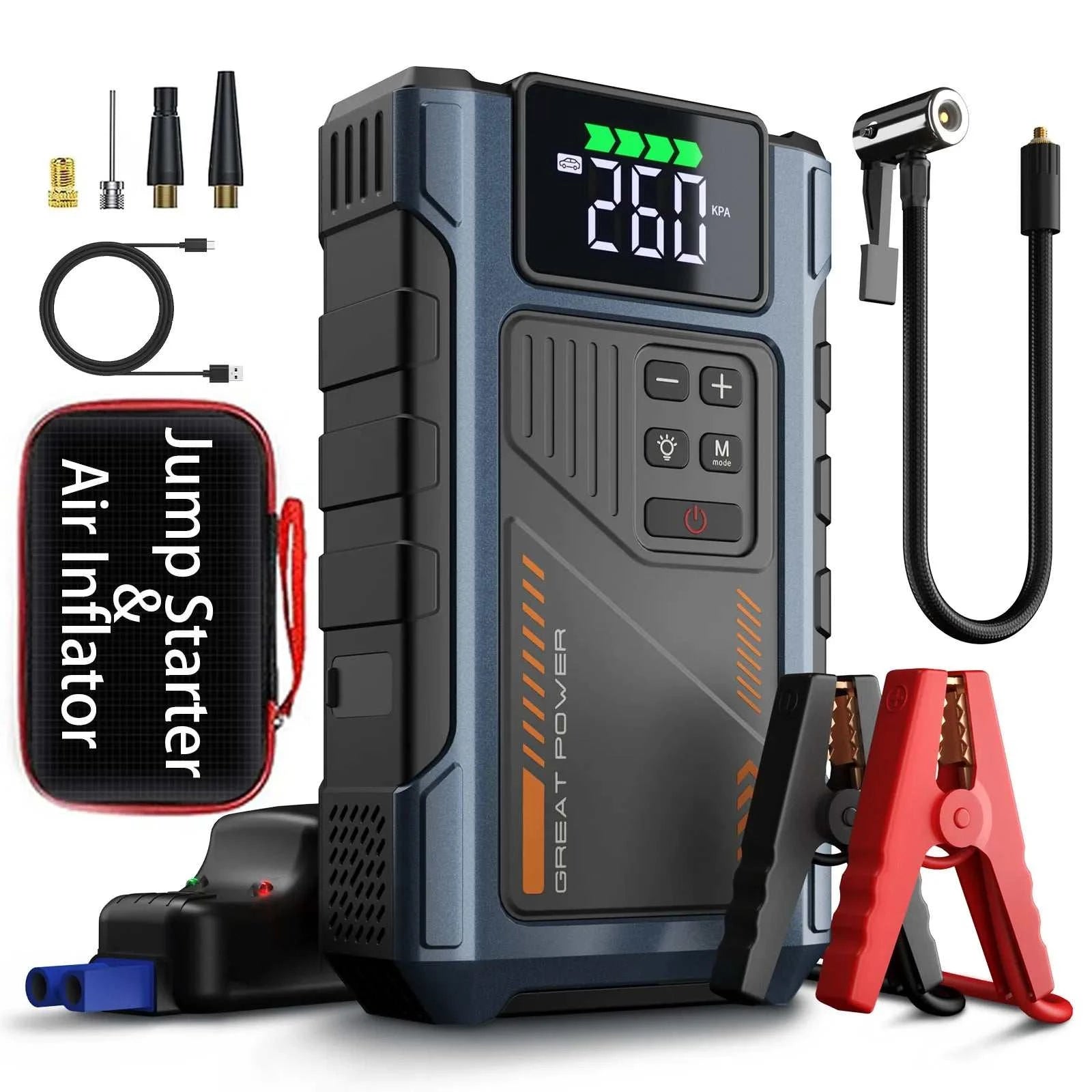 12V Portable Jump Air Compressor