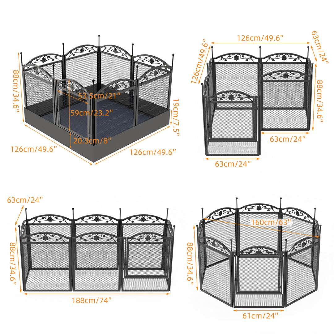 8-Panel Heavy Duty Dog Playpen