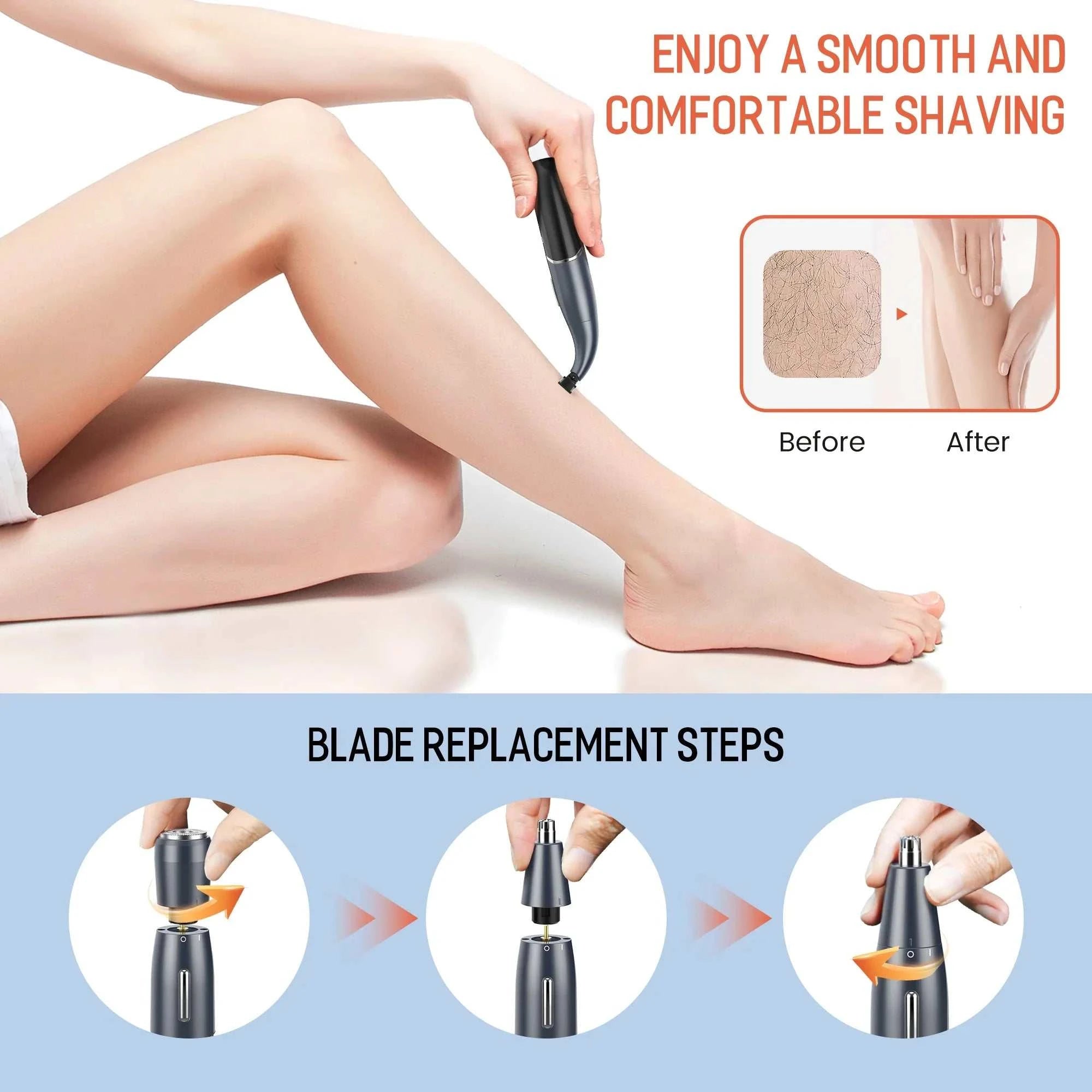 6-in-1 Electric Body Hair Trimmer