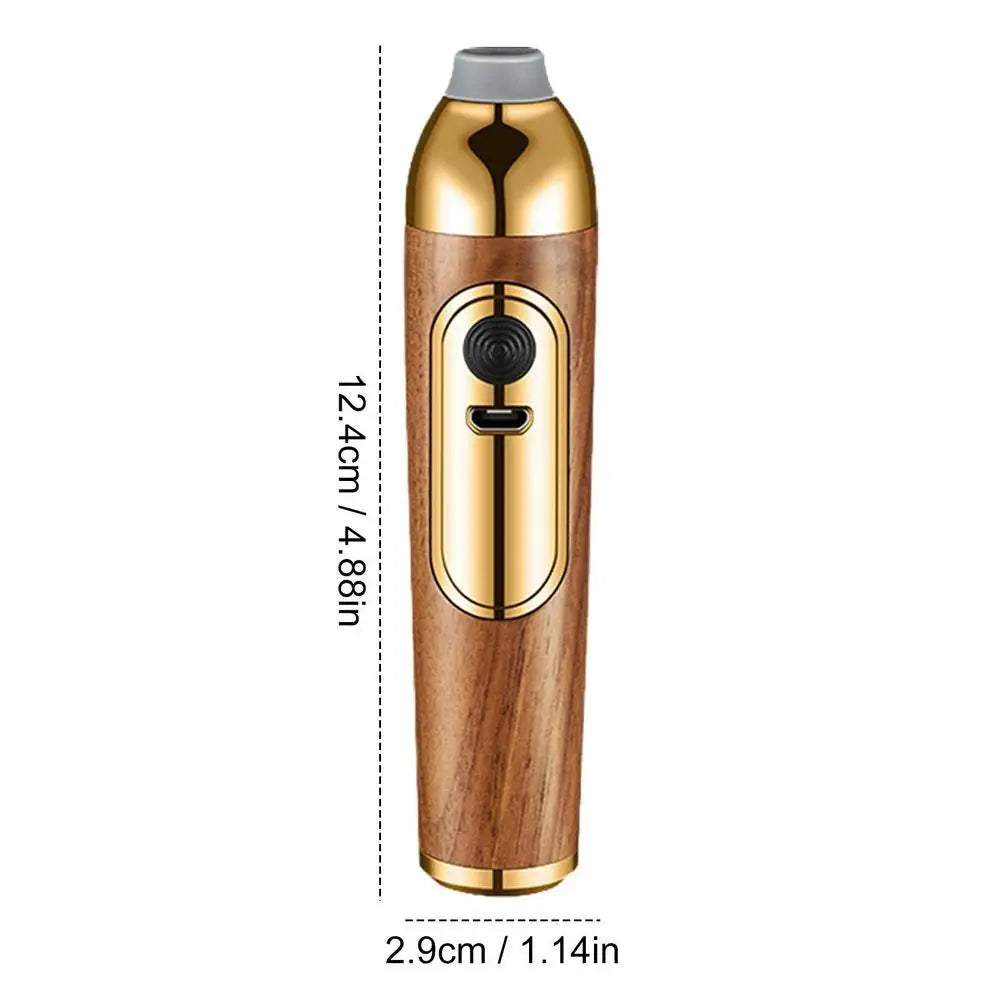 Mini Handheld Ashtrays anti Soot-Flying Cigar Cover Walnut Wood Cigar Holder Ash Organizer for Car Driving Ashtray Cigar Holder