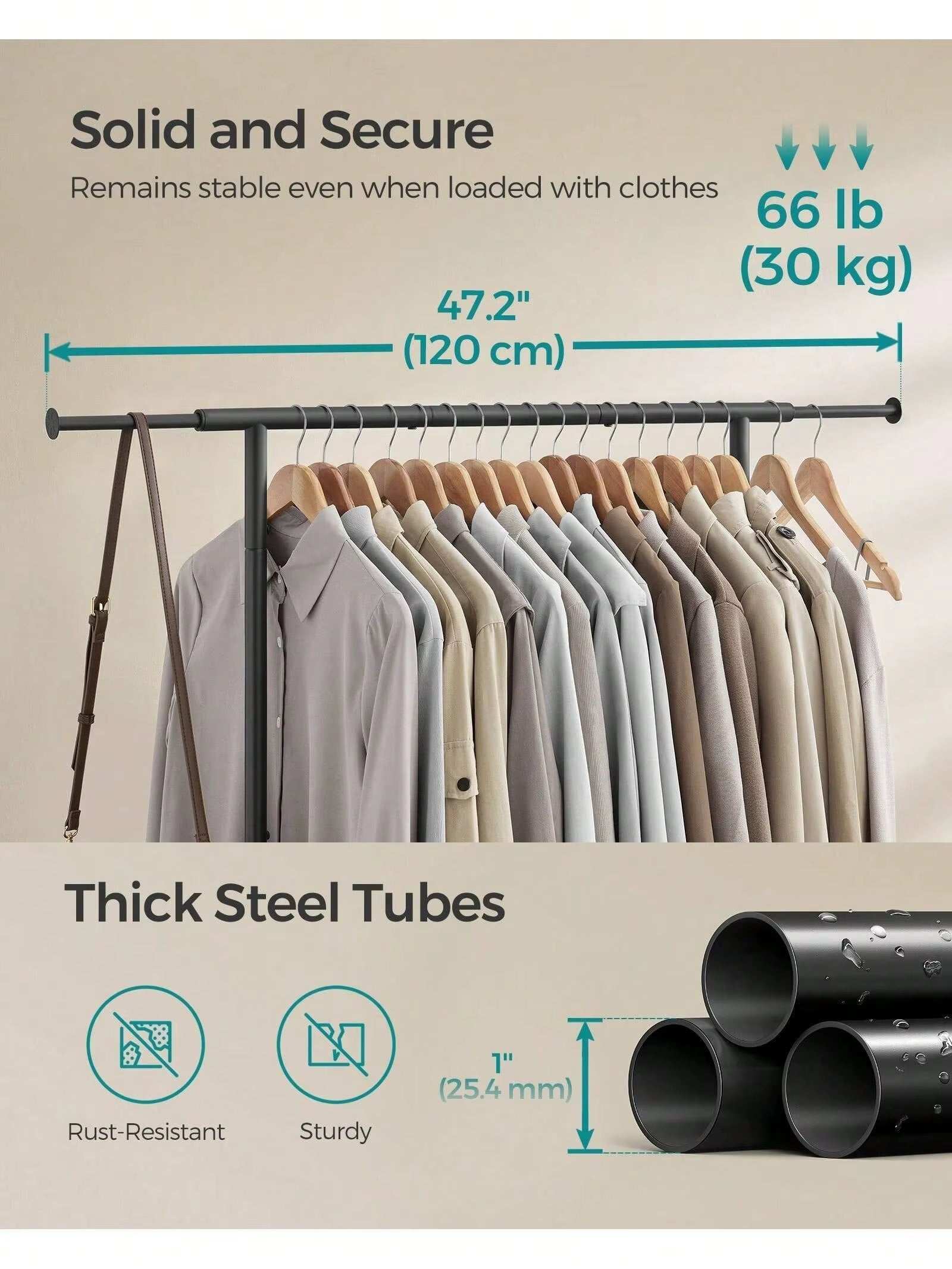 Clothing Rack with Wheels