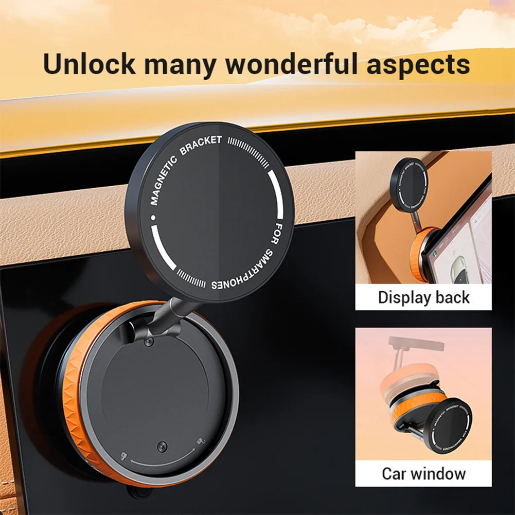 For Magsafe Mobile Phone Holder 360° Rotatable Folding Car Magnetic Holder Magnetic Car Stable Holder for Iphone/Samsung/Xiaomi