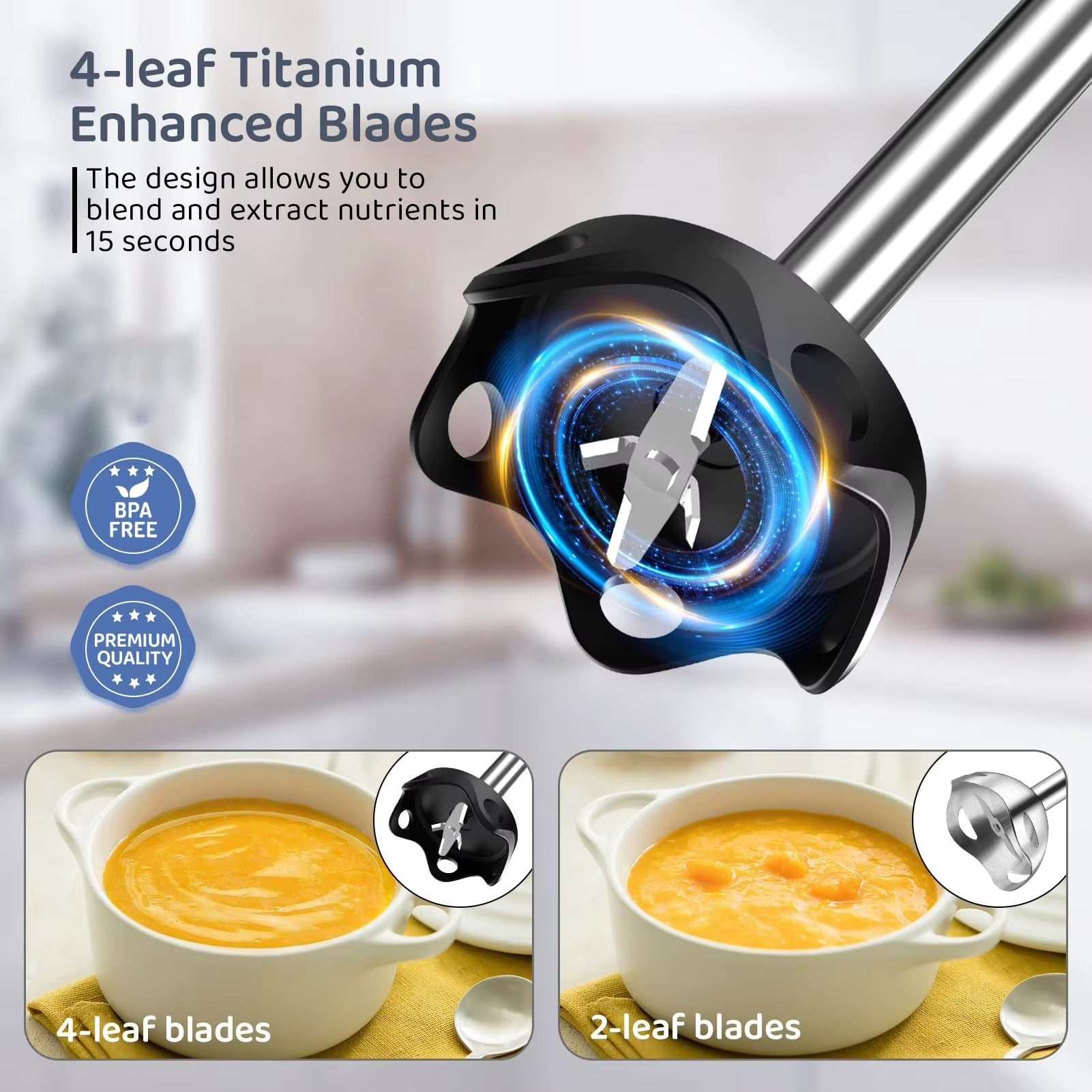 1000W Handheld Immersion Blender