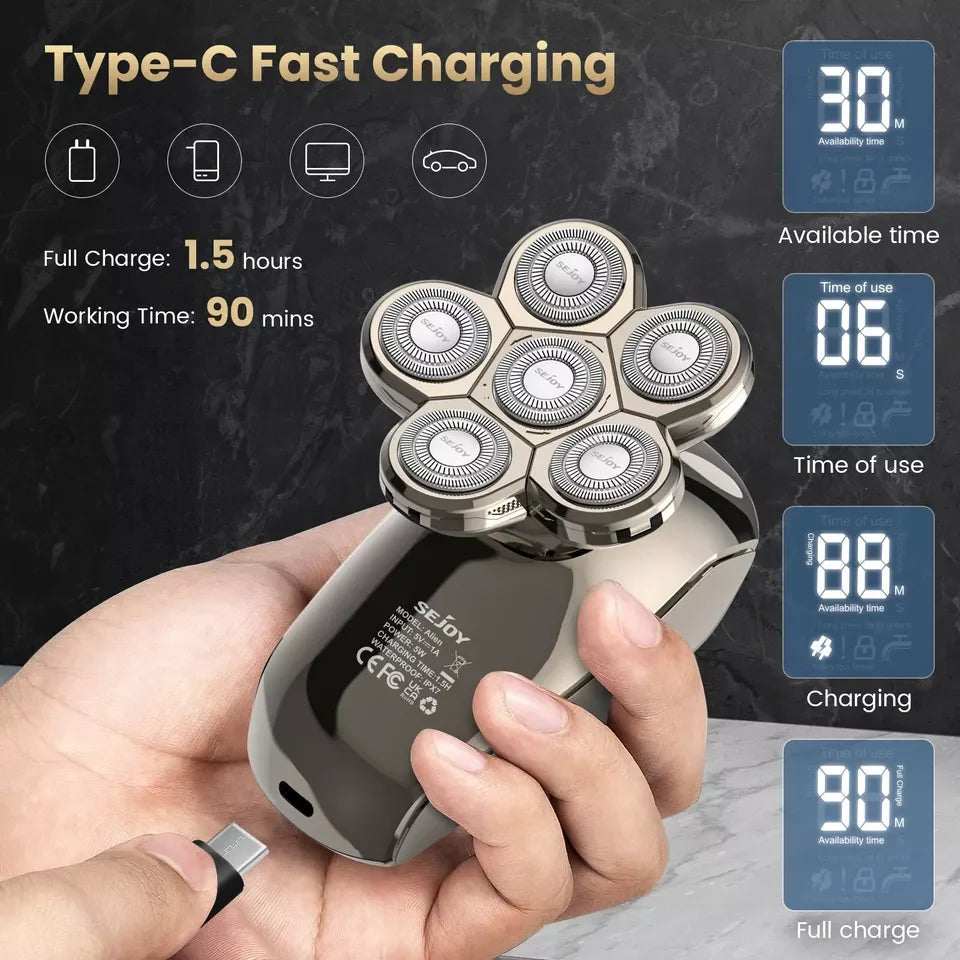 5-in-1 Electric Head Shaver