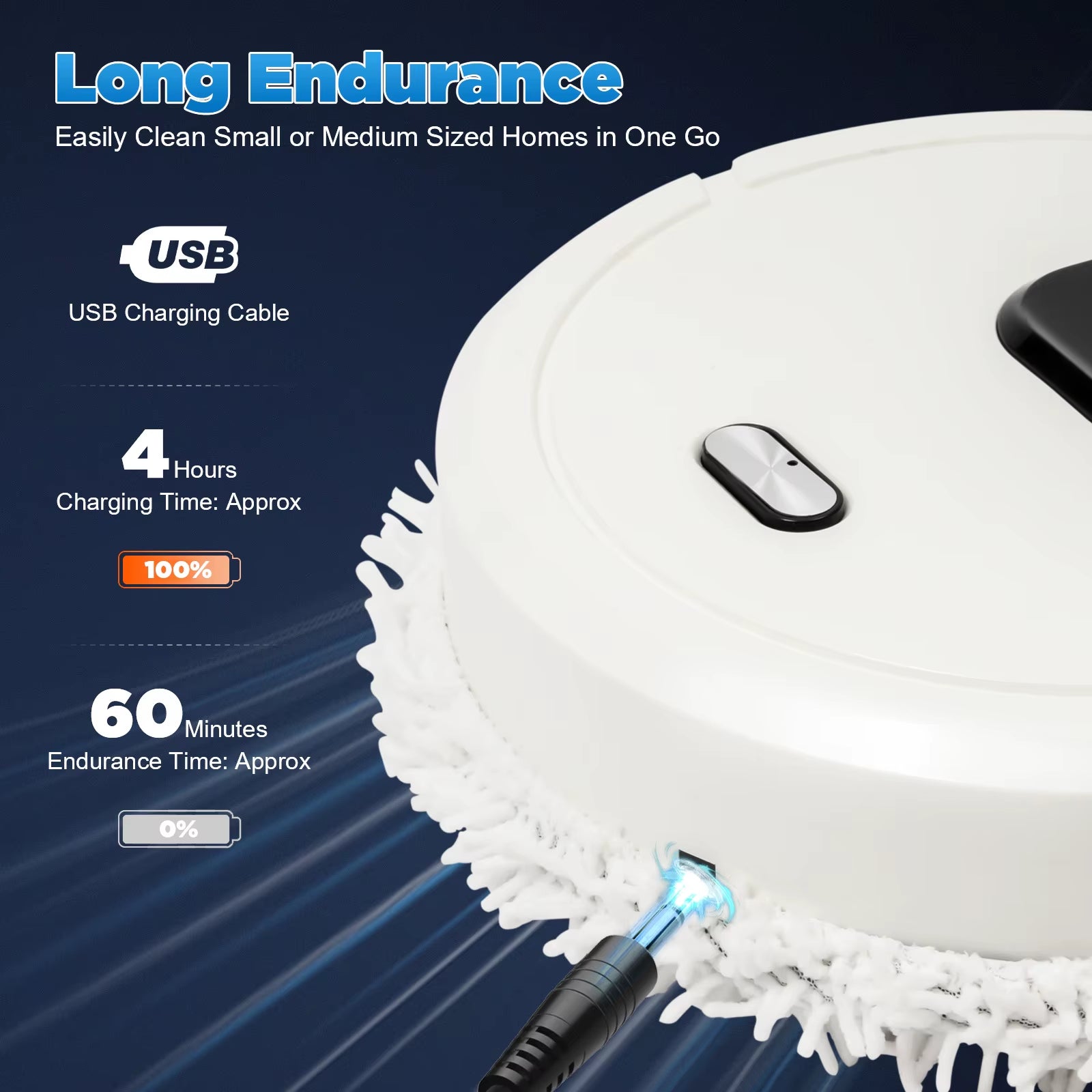 Robot Vacuum Cleaner Mopping Machine Robot Sweeper Wet Dry Home Mini Auto Sweeping Robot Suction Electric Mops 5W