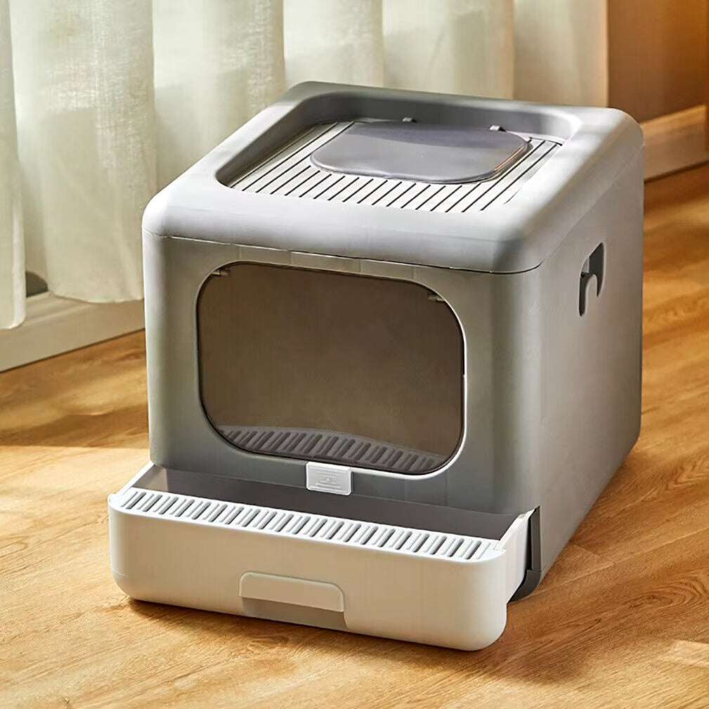 Foldable Enclosed Cat Litter Box
