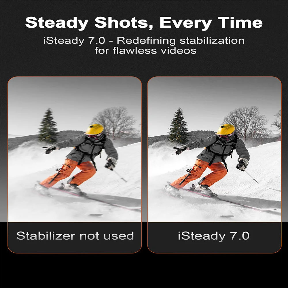 Office Gimbal Isteady M6 3-Axis Cell Phone Stabilize for Xiaomi with AI Tracker Magnetic Fill Light Full Color Video Vlogg