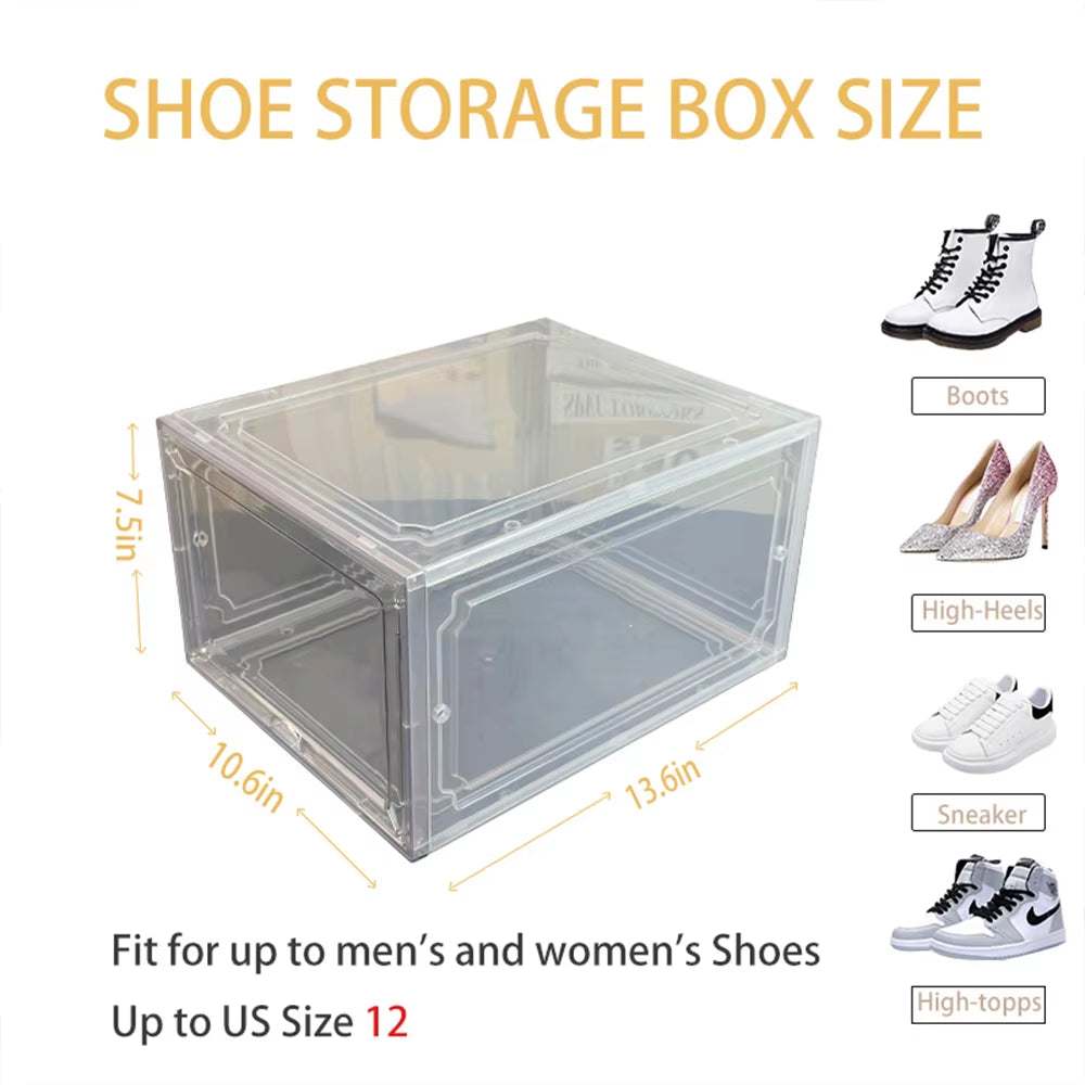 4-Pack Auto-Opening White Shoe