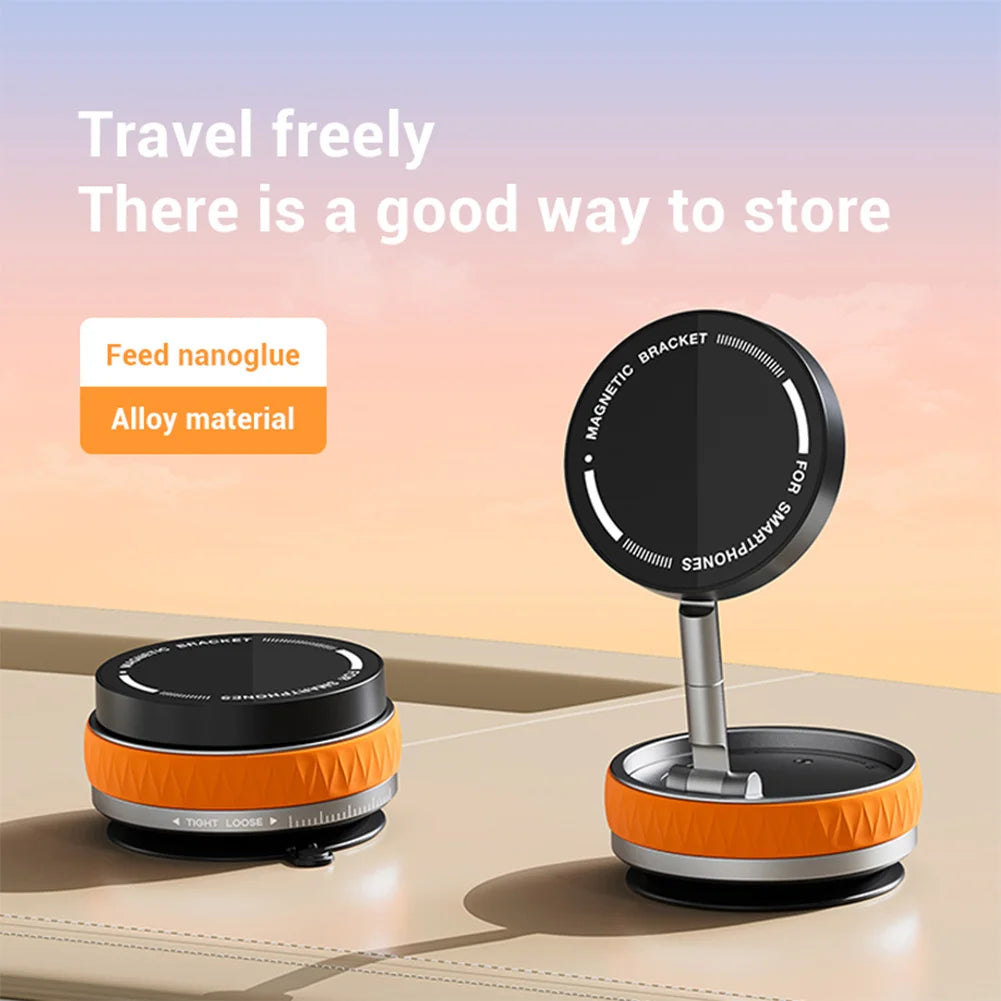 For Magsafe Mobile Phone Holder 360° Rotatable Folding Car Magnetic Holder Magnetic Car Stable Holder for Iphone/Samsung/Xiaomi