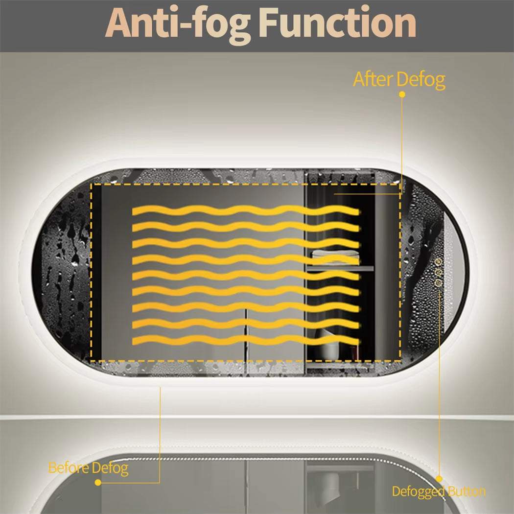 Oval LED Bathroom Mirror