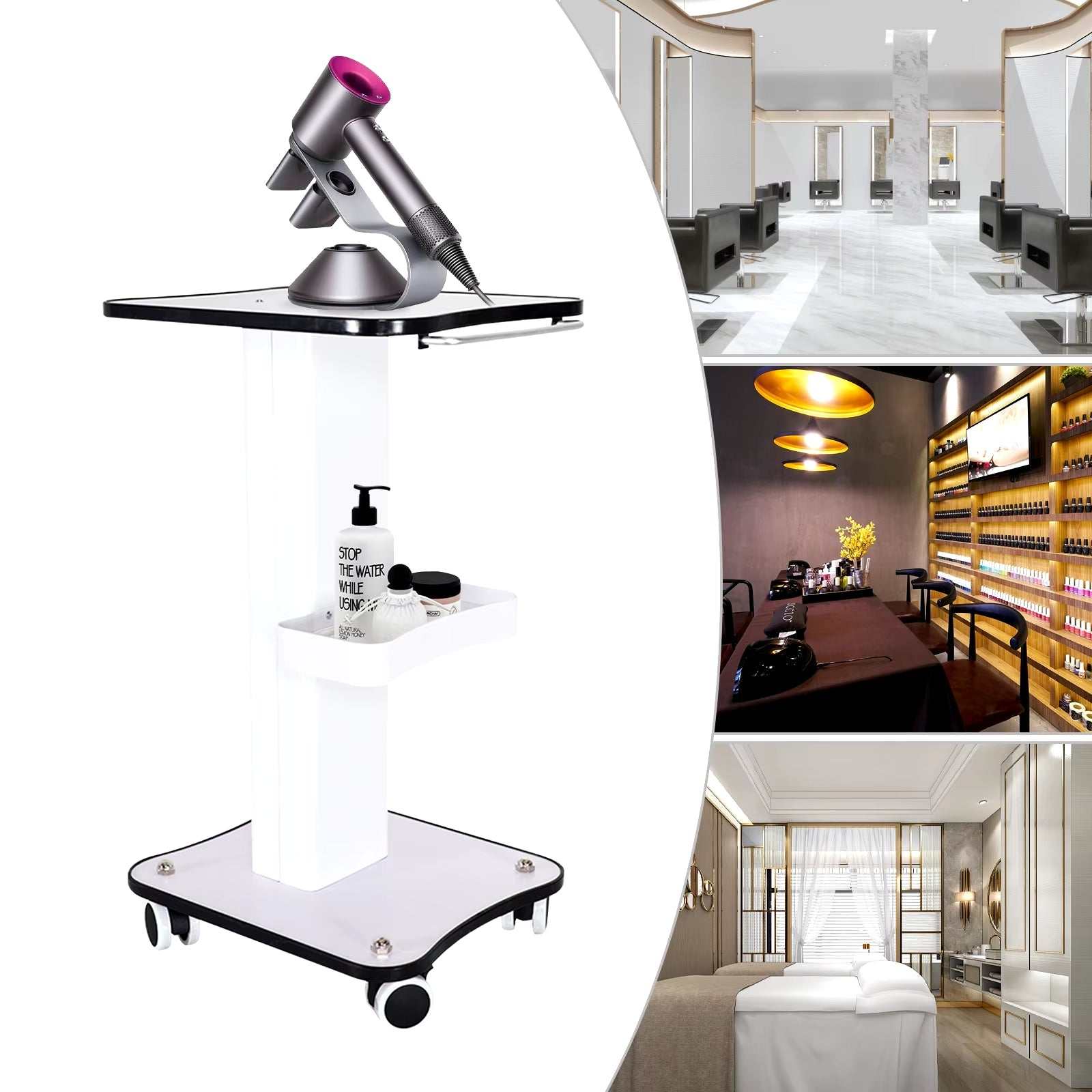 3-Tier Rolling Spa Beauty Cart