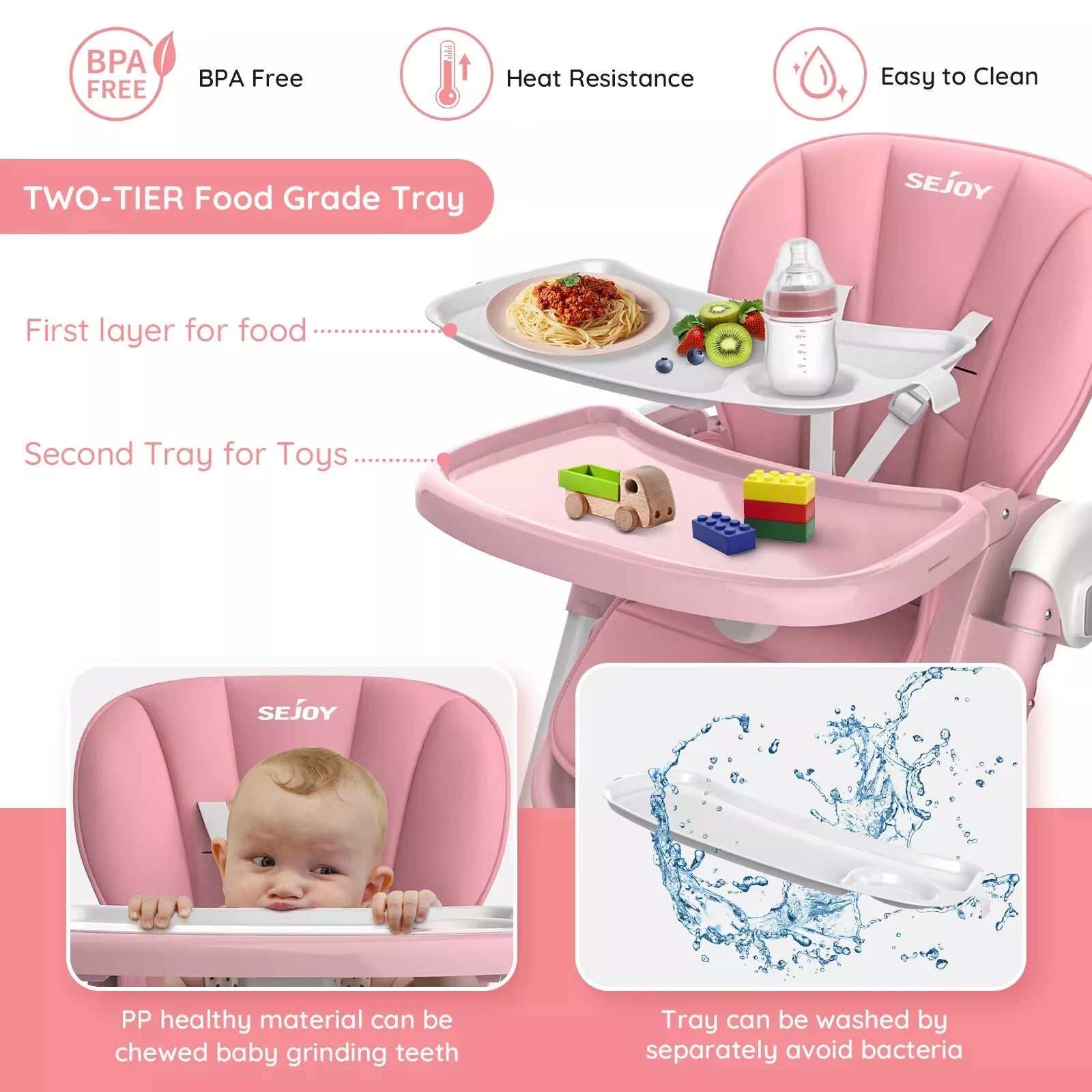 Foldable Baby High Chair