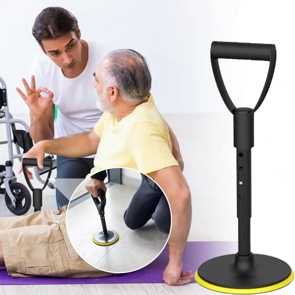 Adjustable aluminum mobility aid armrest with non-slip round base