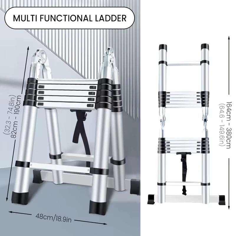 12.5-Foot Aluminum Extension Ladder