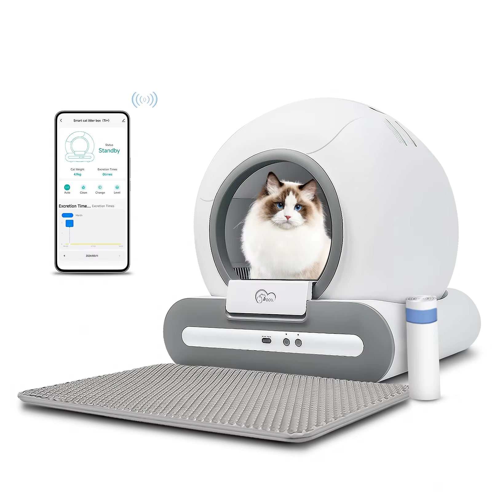 DOEL Self-Cleaning Cat Litter Box