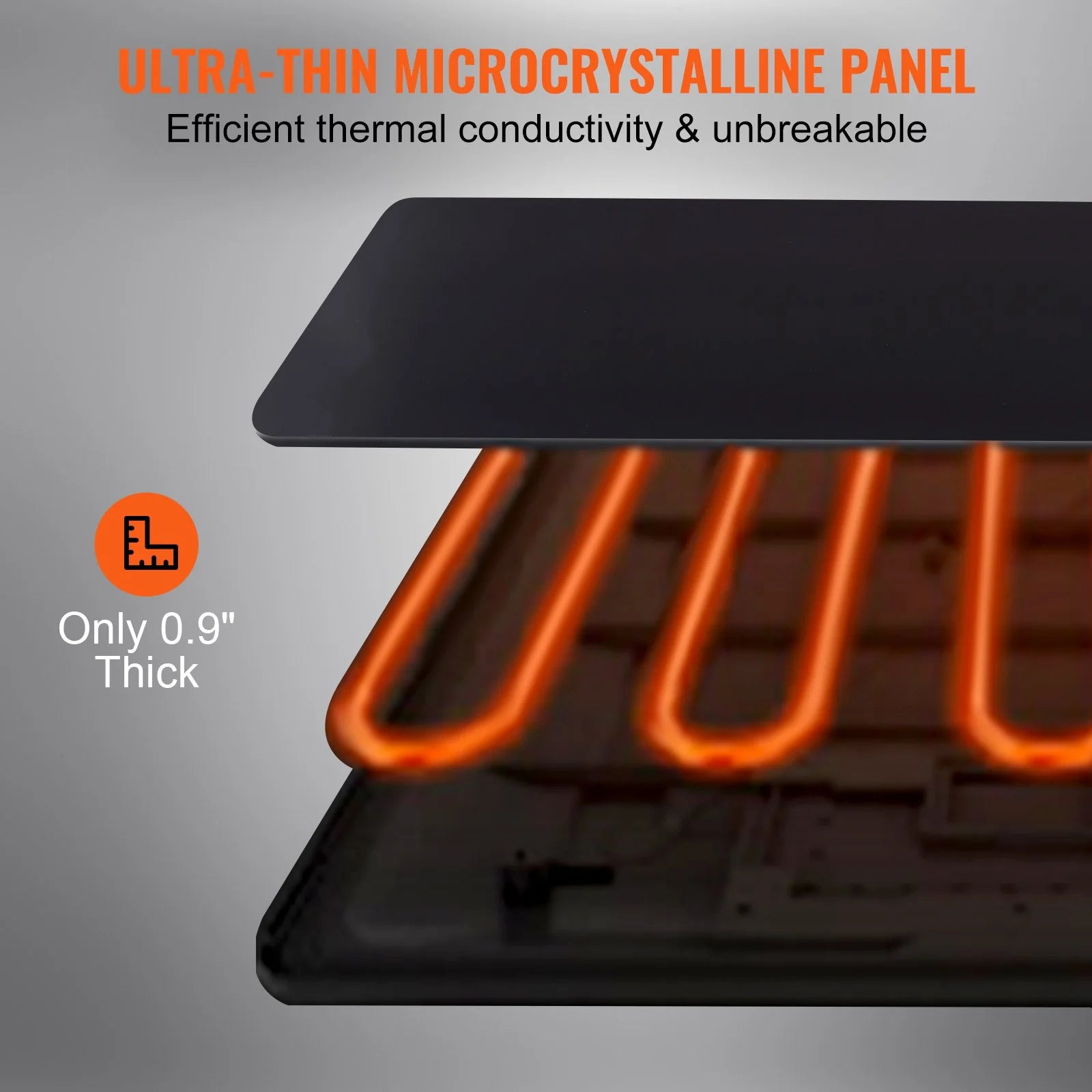 VEVOR Electric Warming Tray, 16.5 X 11 Portable Tempered Glass Heating Tray with Temperature Control (65-90¡Æ), Perfect for Dinner, Catering, House, Parties, Events, Entertaining and Holiday, Black