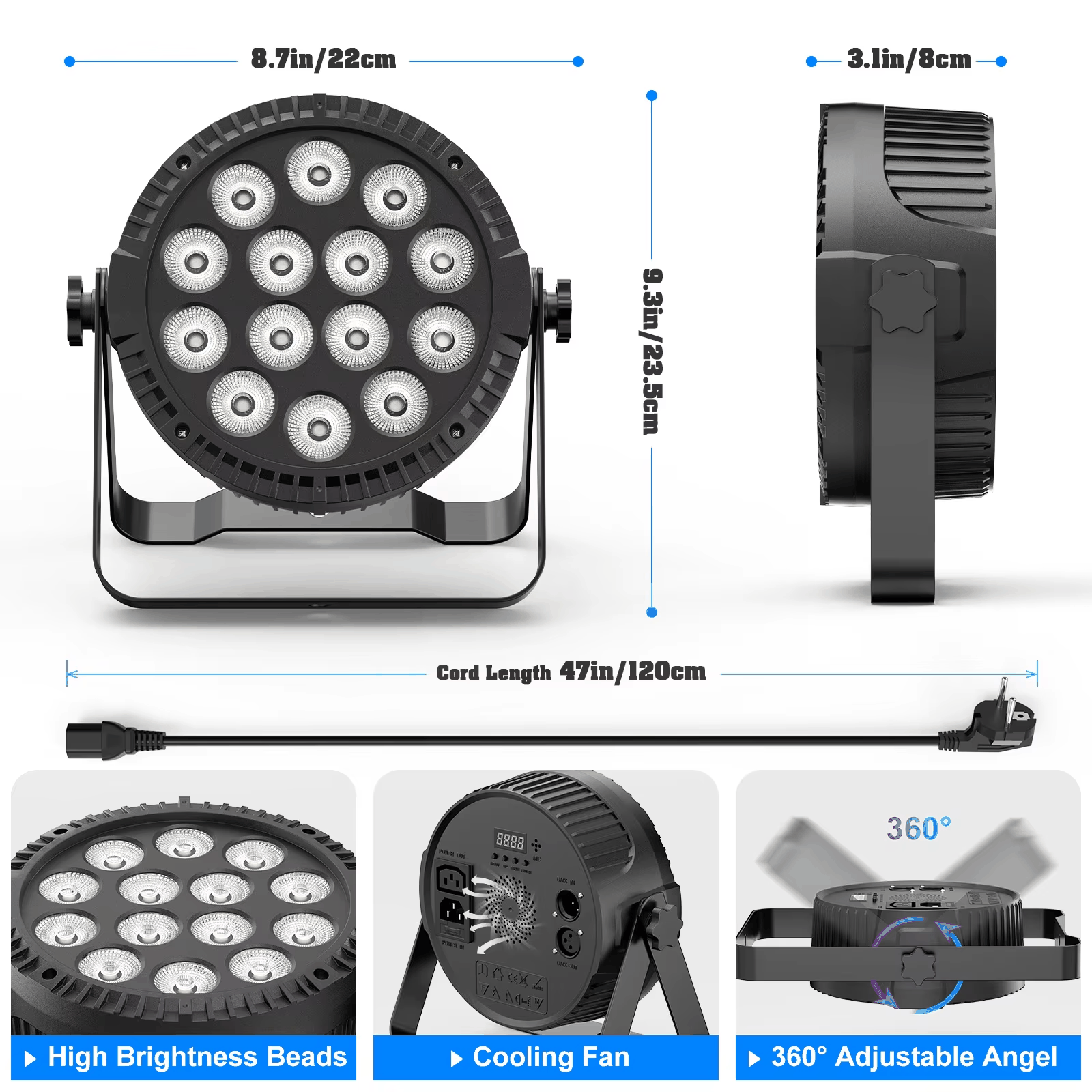 80W RGBW LED Par Light