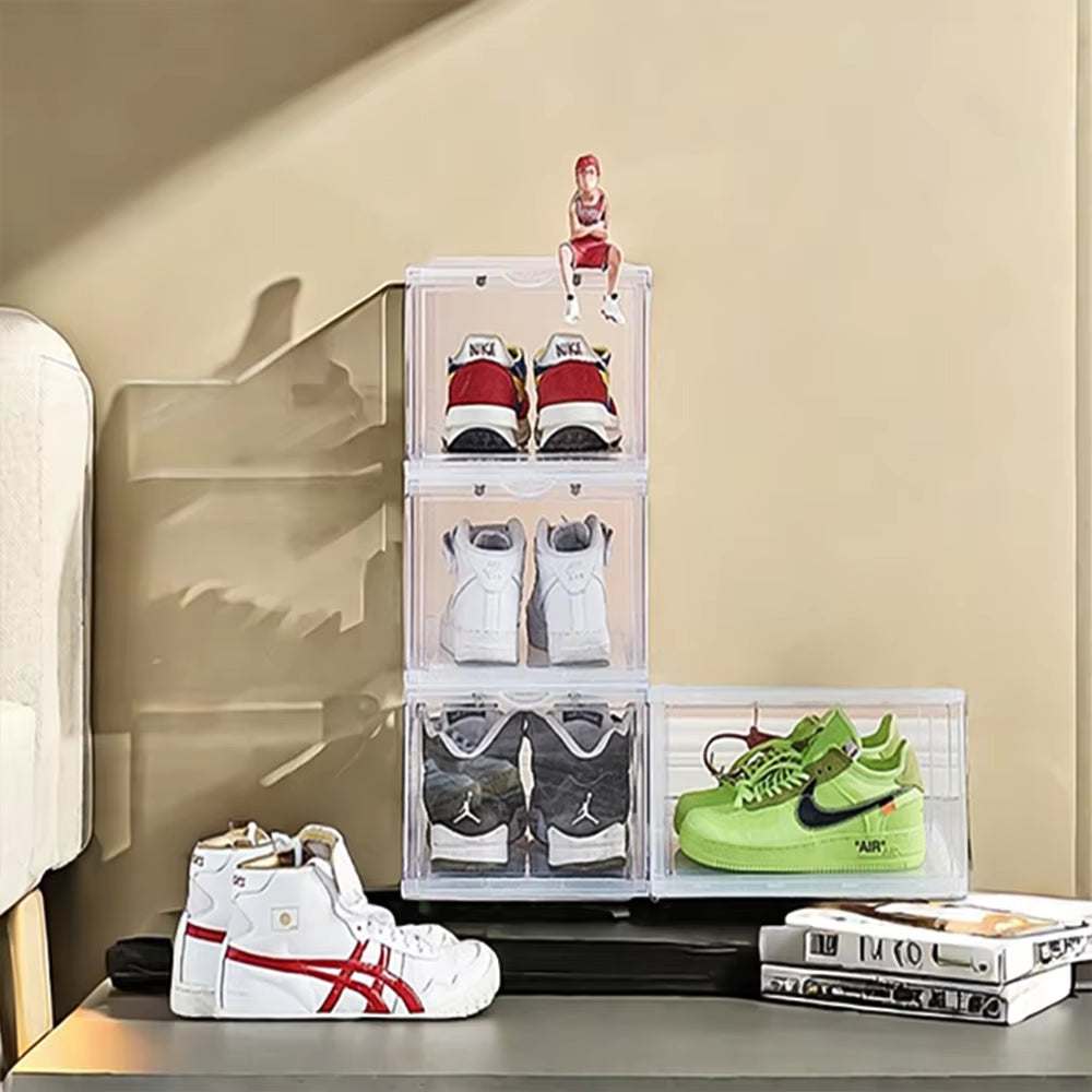 4-Pack Auto-Opening White Shoe