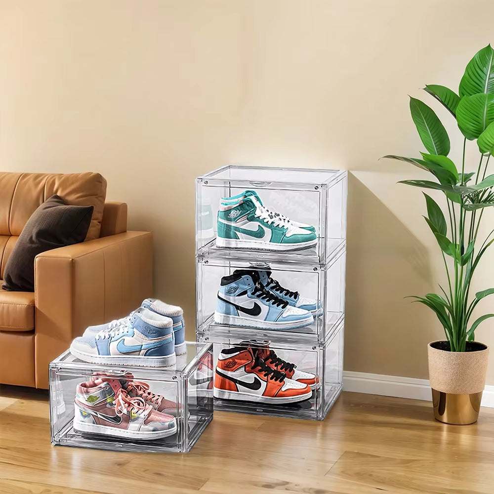 4-Pack Auto-Opening White Shoe