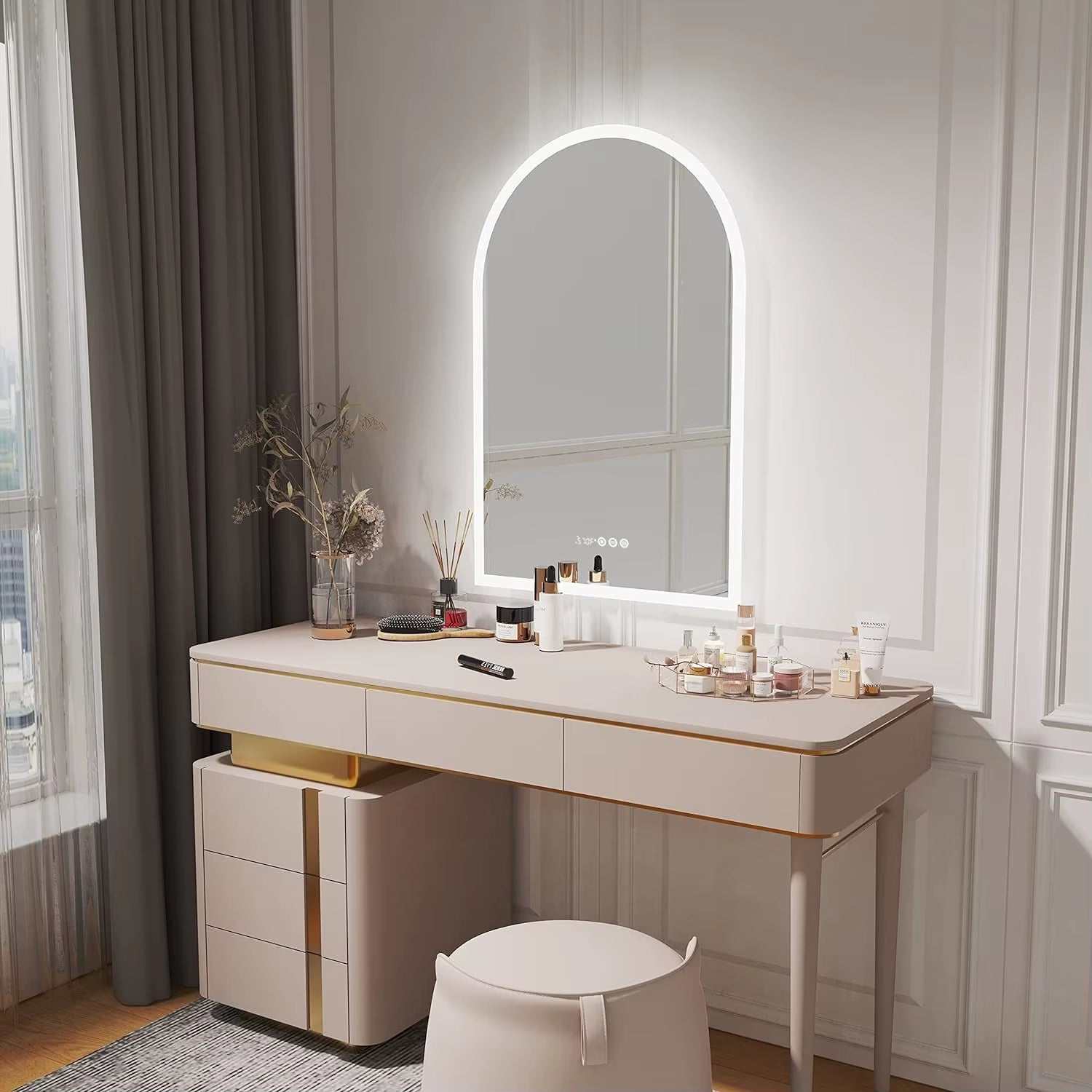 Arched LED Bathroom Mirror
