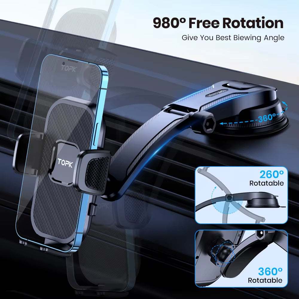 TOPK Universal 360° Dashboard Car Phone Holder