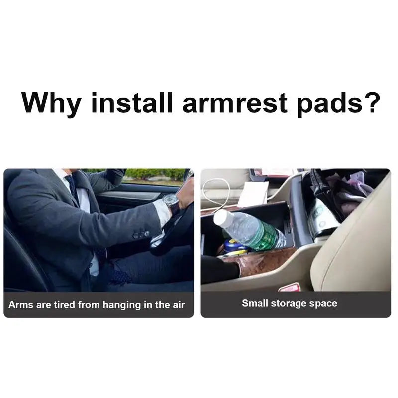 Car Armrest Box Heightening Pad Elbow Comfort Booster Pad Auto Center Console Cushion Pillow Armrest Soft Cushion Protection Pad