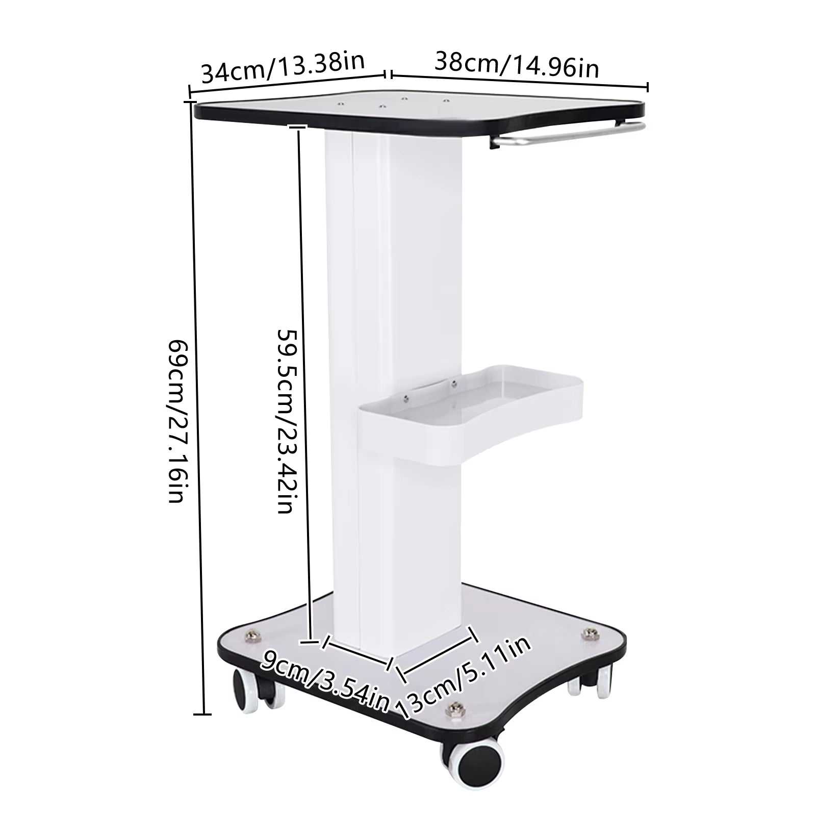 3-Tier Rolling Spa Beauty Cart