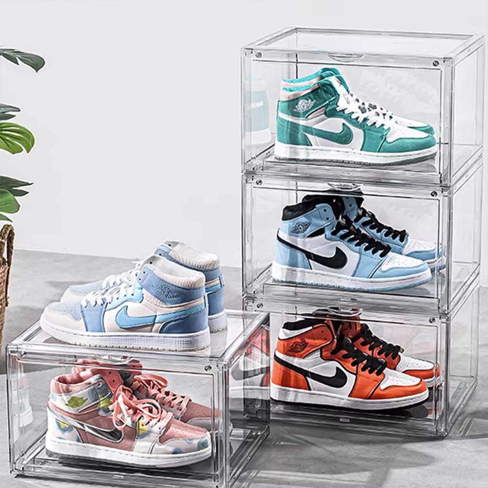 4-Pack Auto-Opening White Shoe