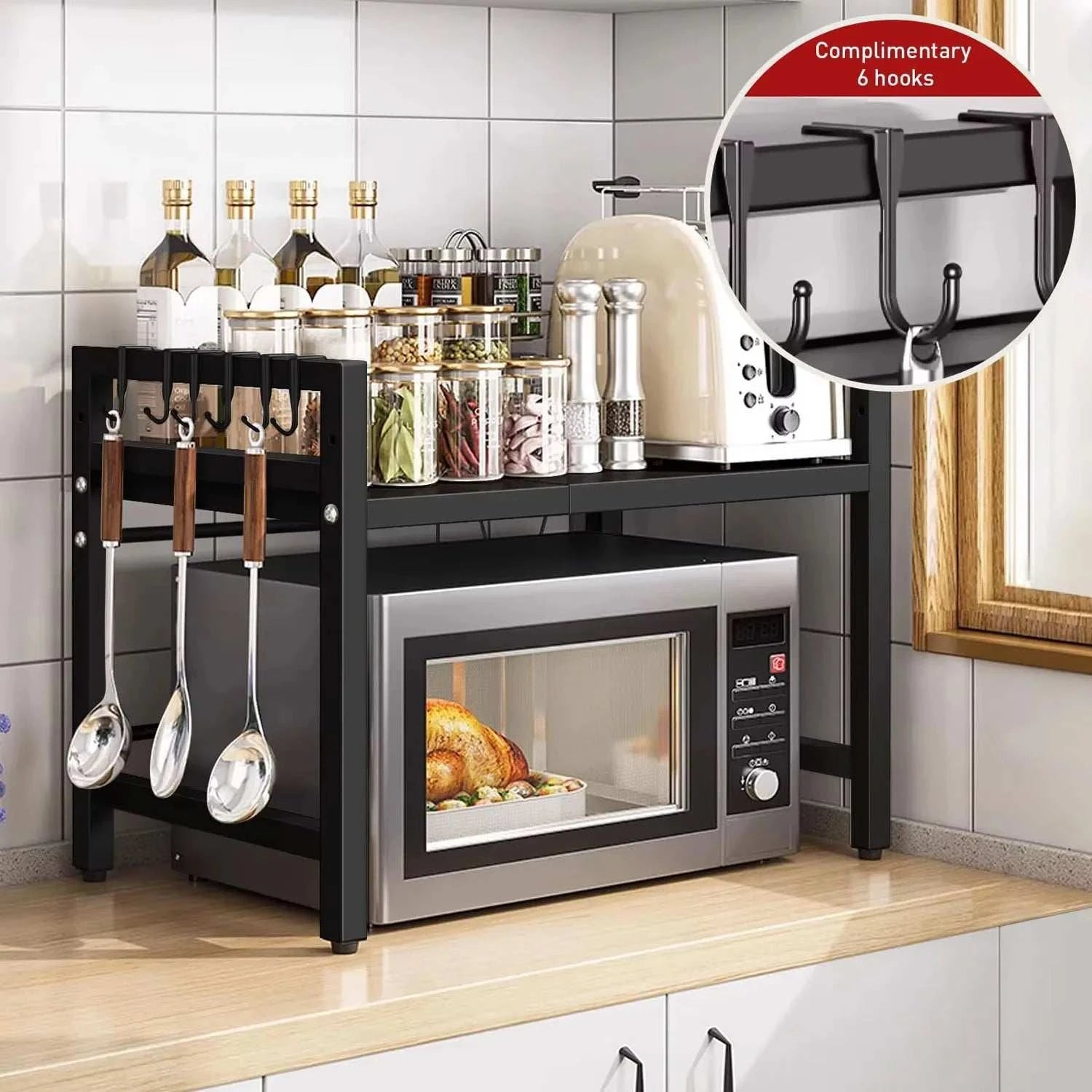 Expandable Microwave Shelf