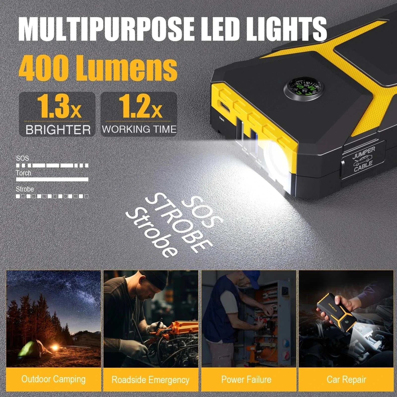 V6 Pro 2000A Car Jump Starter