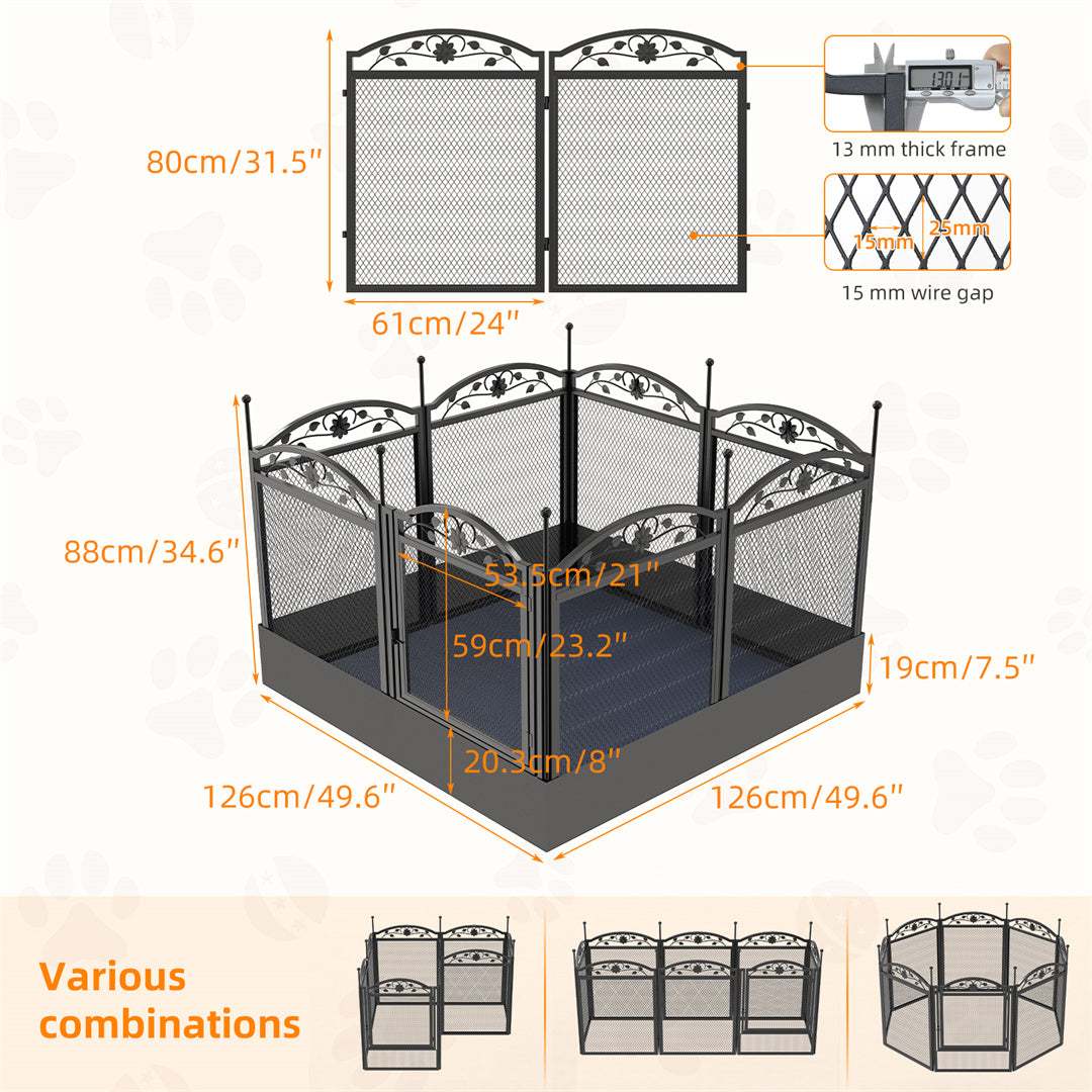 8-Panel Heavy Duty Dog Playpen