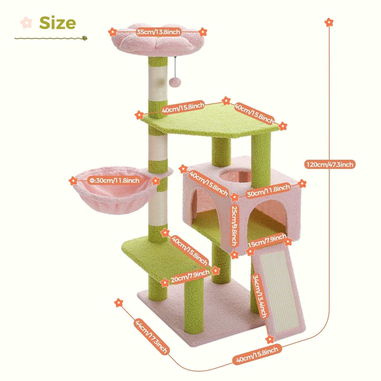 Multi-Level Flower Cat Tree