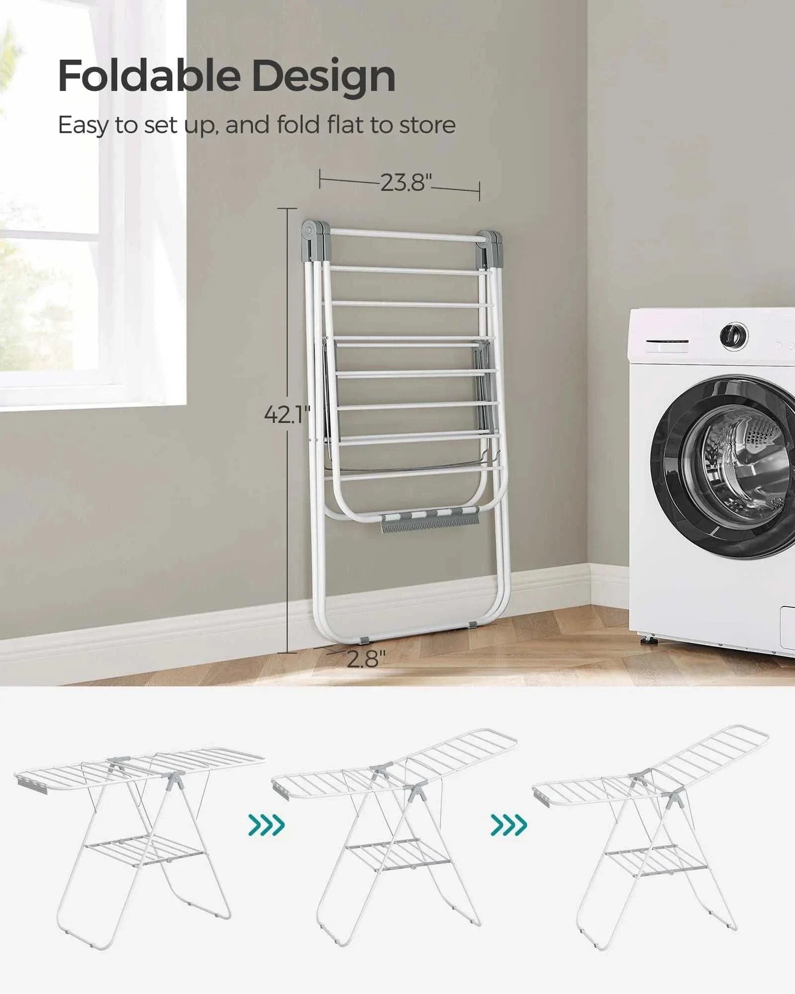 Foldable Clothes Drying Rack
