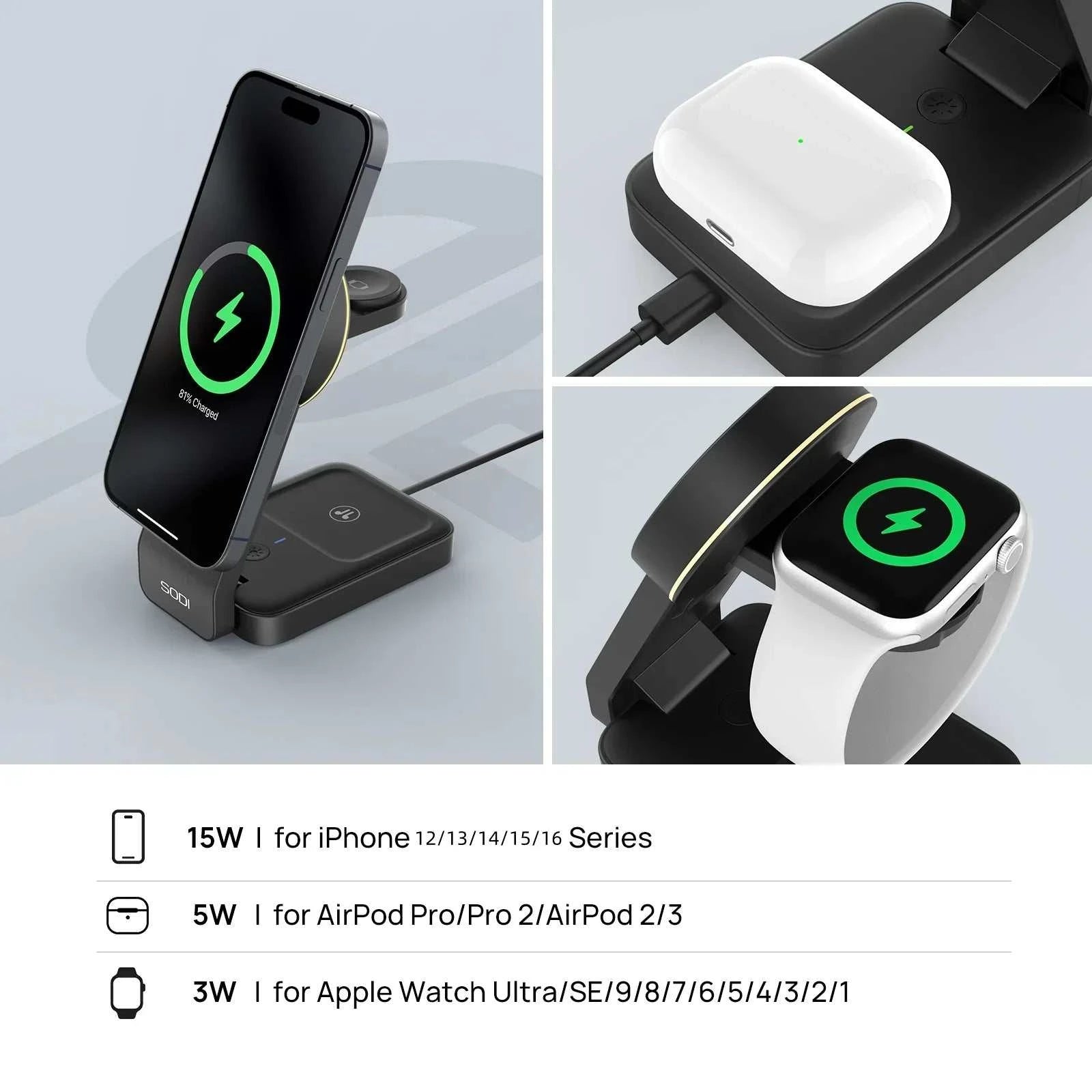 Wireless Stand for Multi-Device Charging