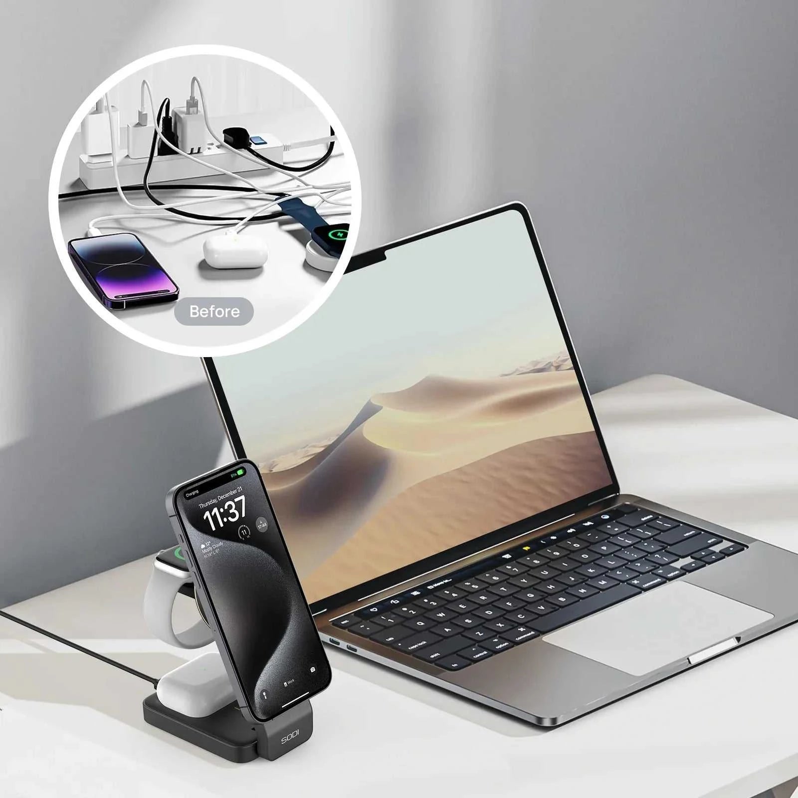 Wireless Stand for Multi-Device Charging