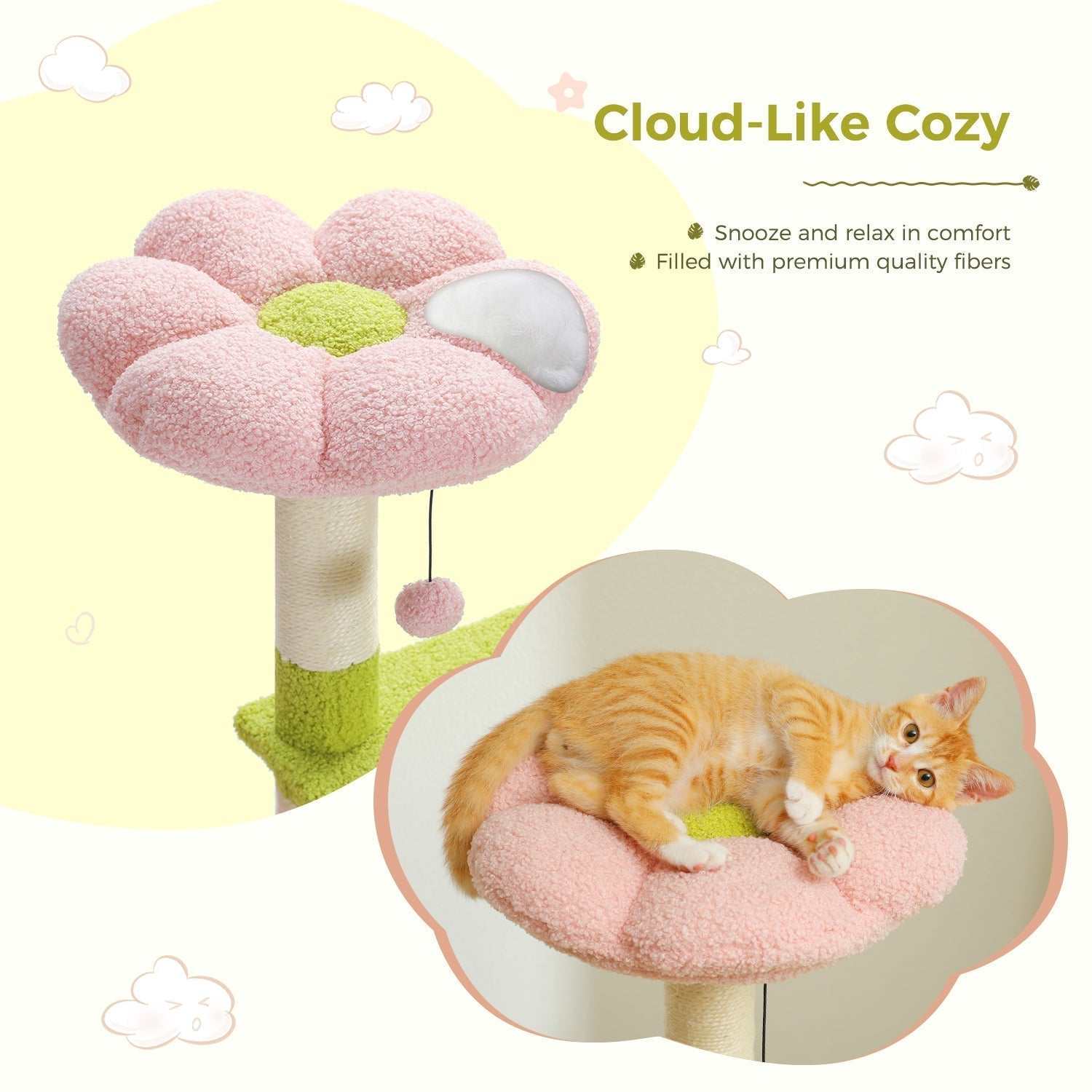 Multi-Level Flower Cat Tree