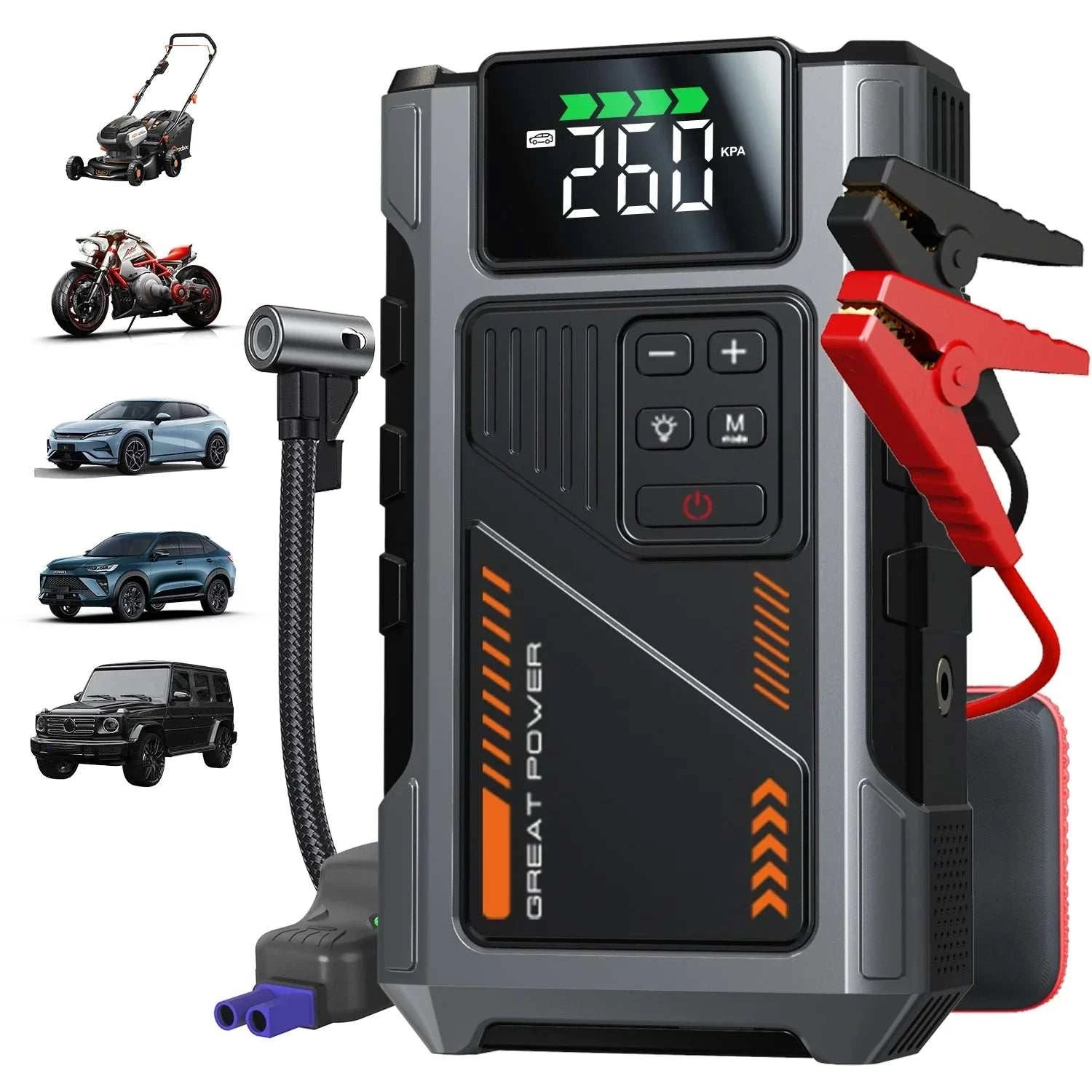 12V Portable Jump Air Compressor