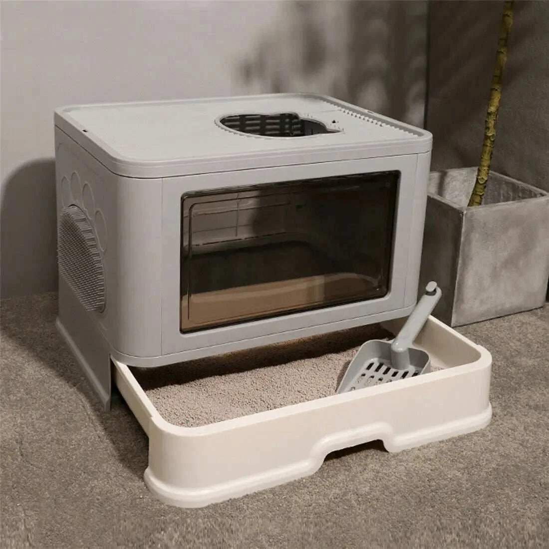 Foldable Enclosed Cat Litter Box