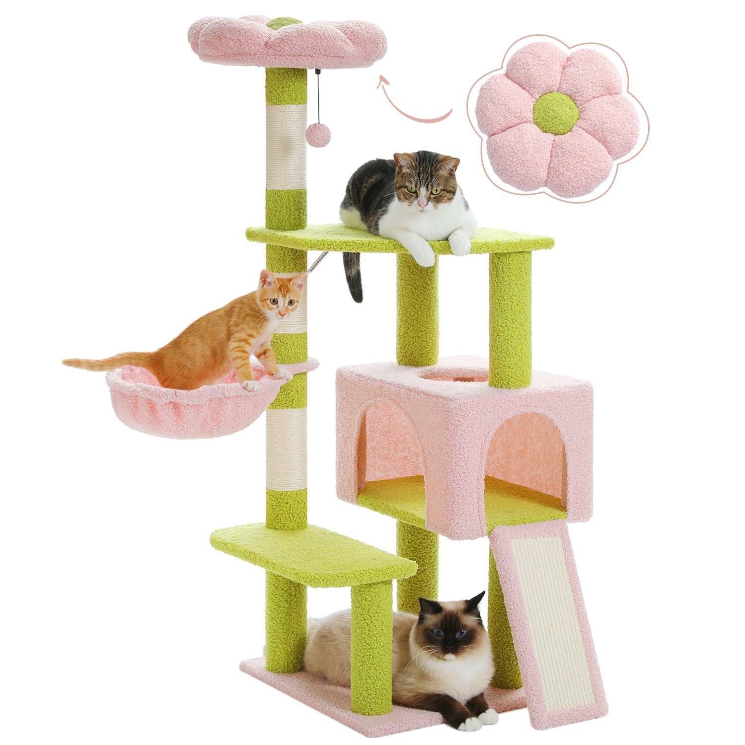 Multi-Level Flower Cat Tree