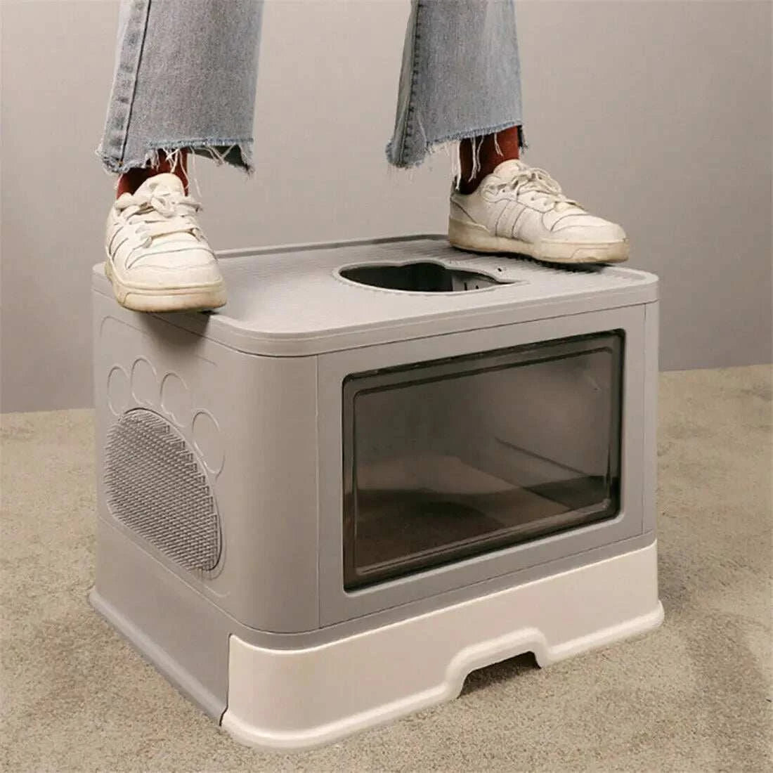 Foldable Enclosed Cat Litter Box